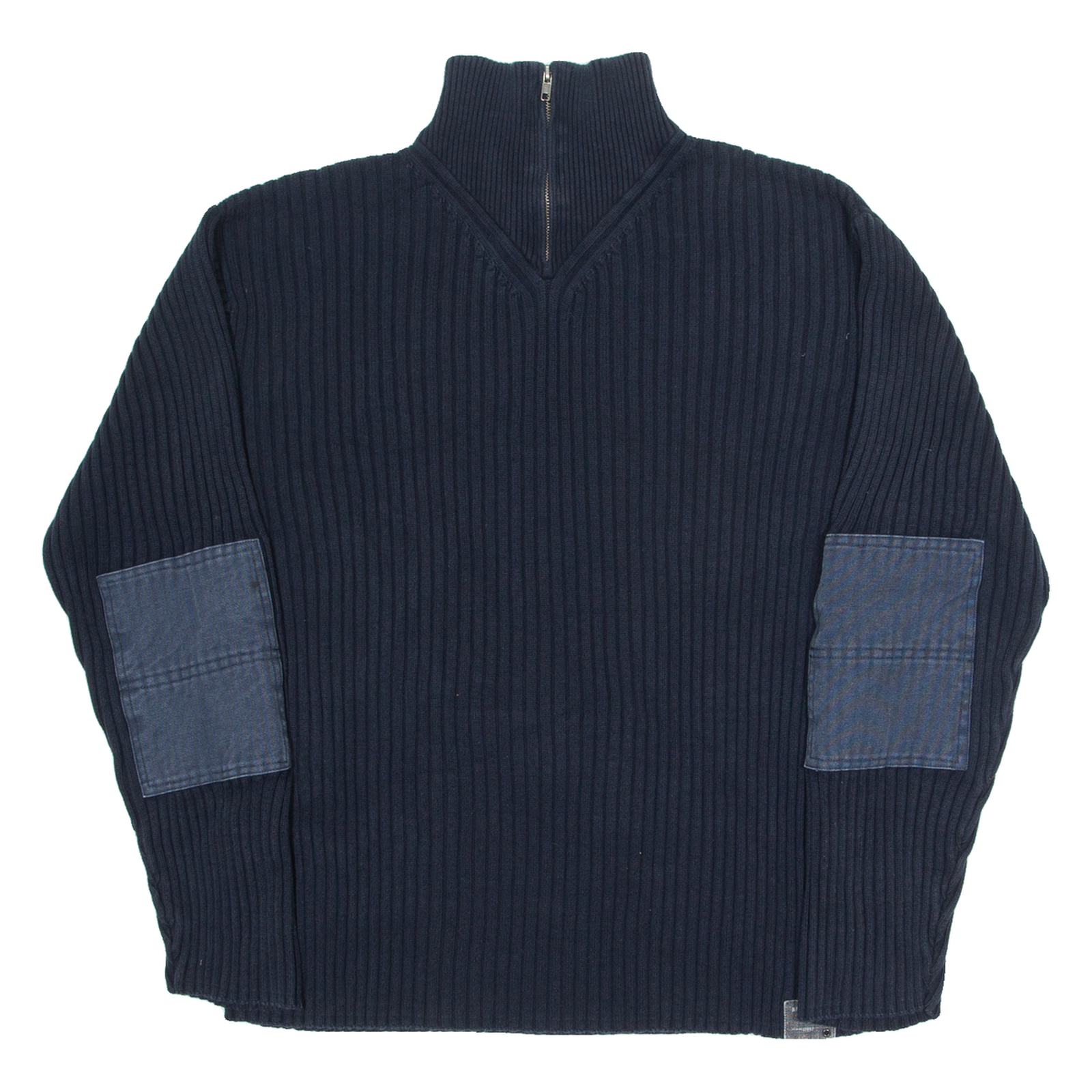 NAUTICA Mens Jumper Blue 1/4 Zip Tight Knit 2XL Refurbished - N/A refurbished available on Cerqular