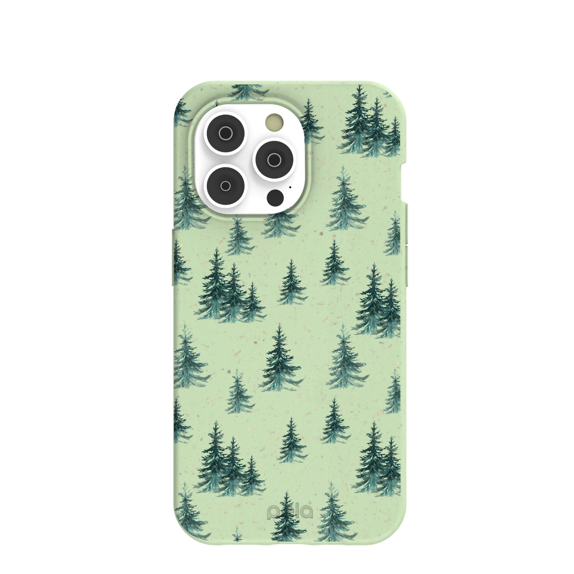 Sage Green Pine Season iPhone 14 Pro Case Refurbished - Pela Case refurbished available on Cerqular