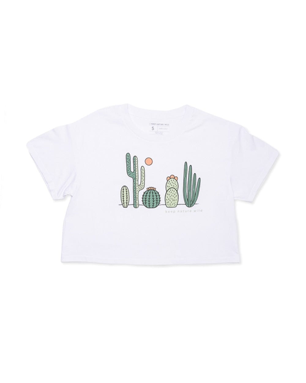 Buy Cactus Friends Women's Crop Tee | White | Size: XS Refurbished - $16.00 Cactus Friends Women's Crop Tee | White | Size: XS Refurbished - Keep Nature Wild refurbished available on Cerqular