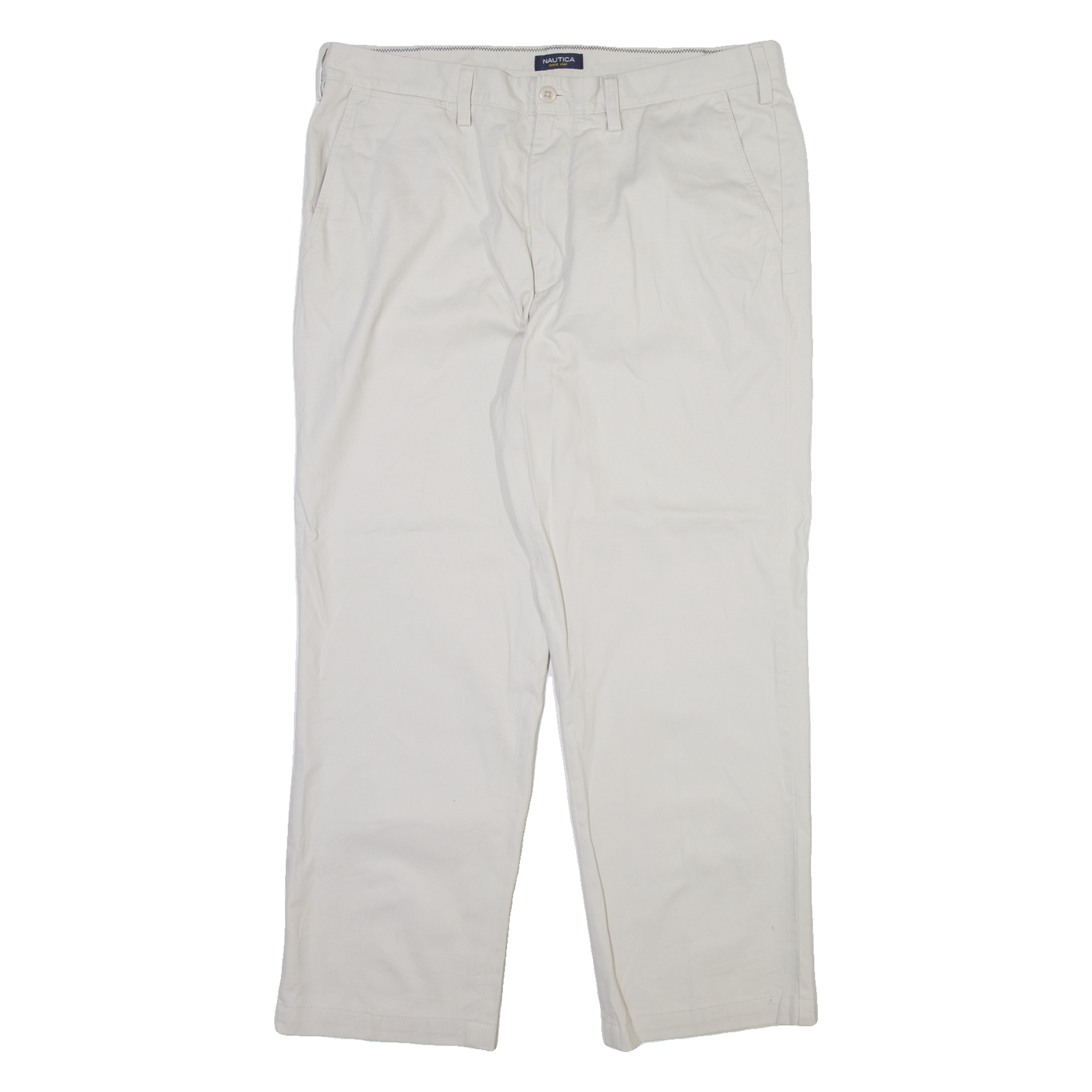 NAUTICA Mens Trousers Grey Regular Straight W36 L27 Refurbished - N/A refurbished available on Cerqular