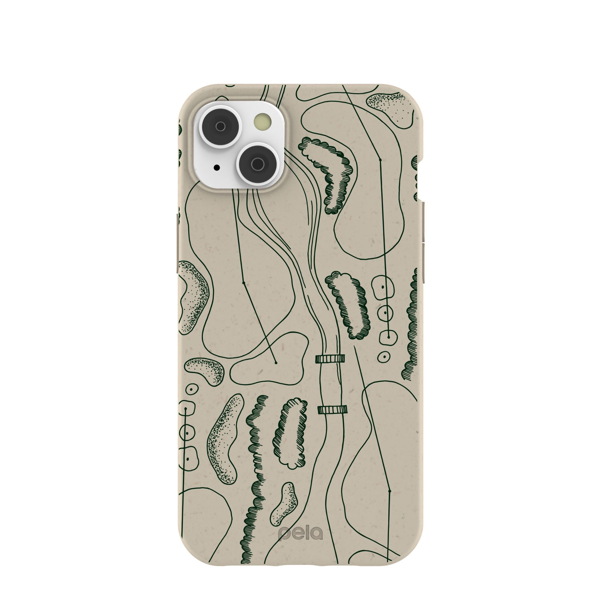 London Fog Golf Course iPhone 14 Plus Case Refurbished - Pela Case refurbished available on Cerqular