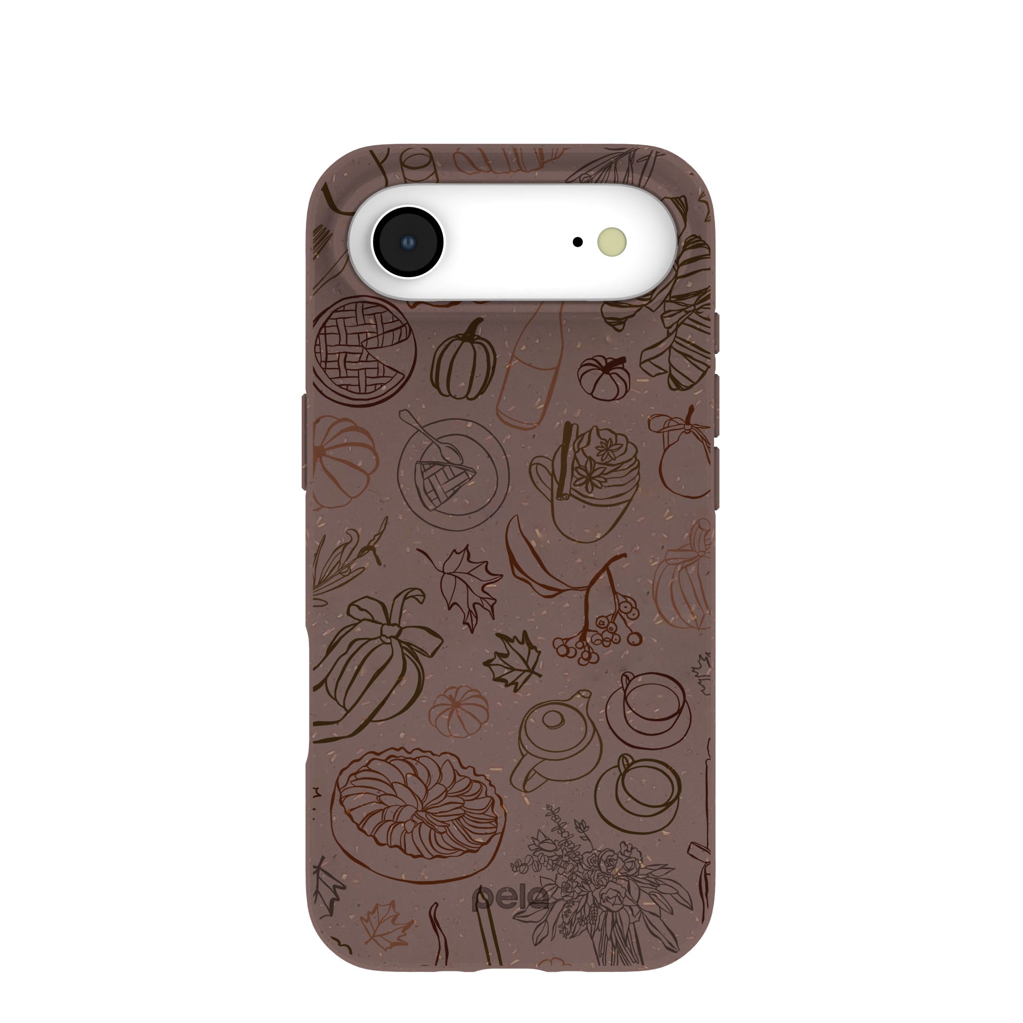 Chocolate Brown Autumn Sweets iPhone Air Case | MagSafe Compatibility: With MagSafe Refurbished - Pela Case refurbished available on Cerqular