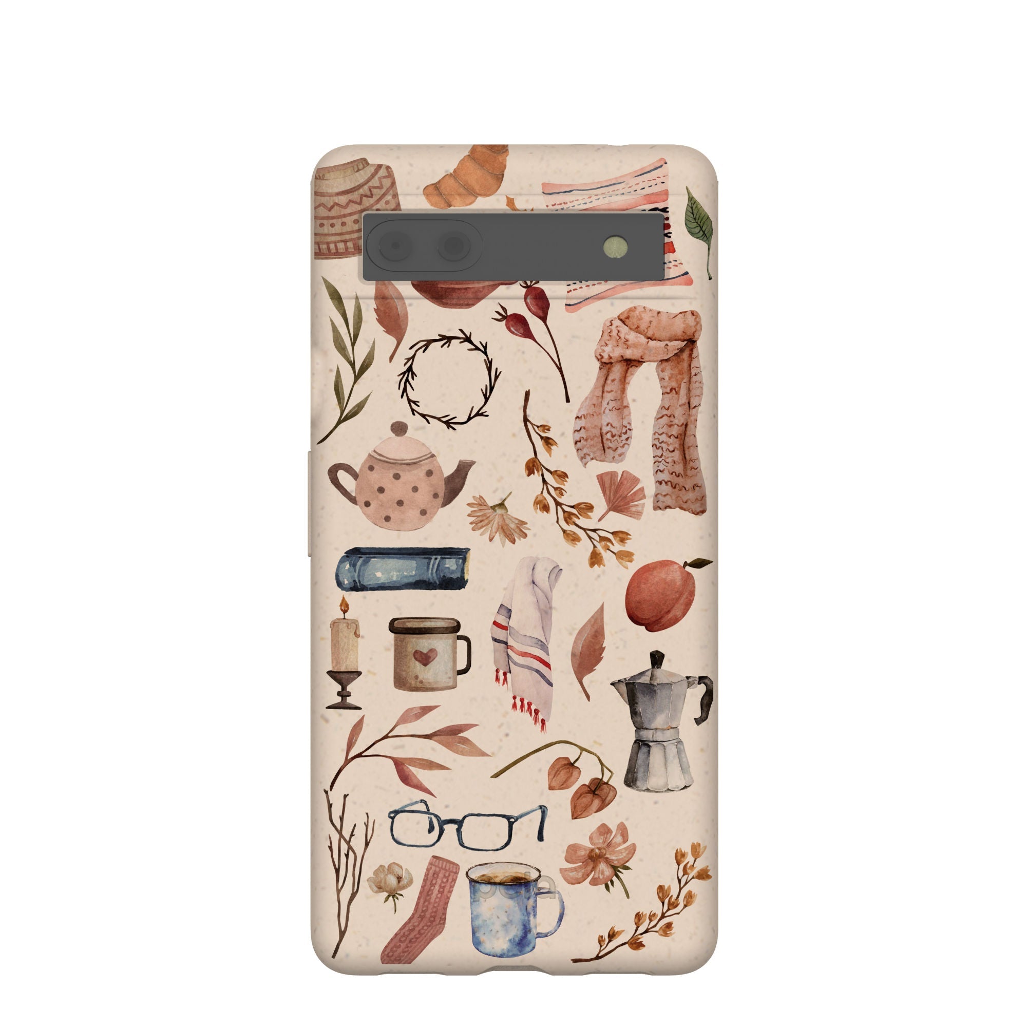 Seashell Creature Comforts Google Pixel 6a Case Refurbished - Pela Case refurbished available on Cerqular