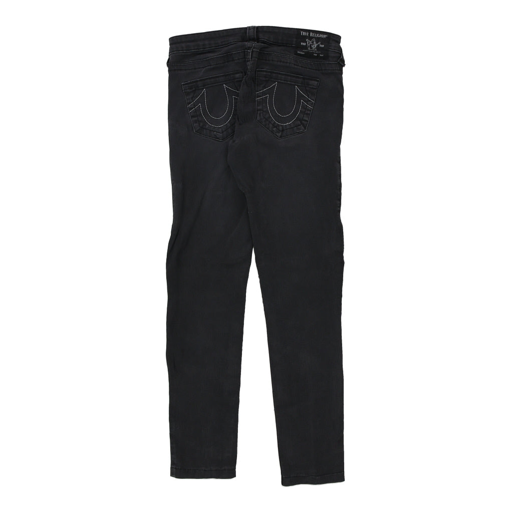 True Religion Skinny Jeans - 28W UK 4 Black Cotton Refurbished - Thrifted (note: this is a term often used to describe second- refurbished available on Cerqular