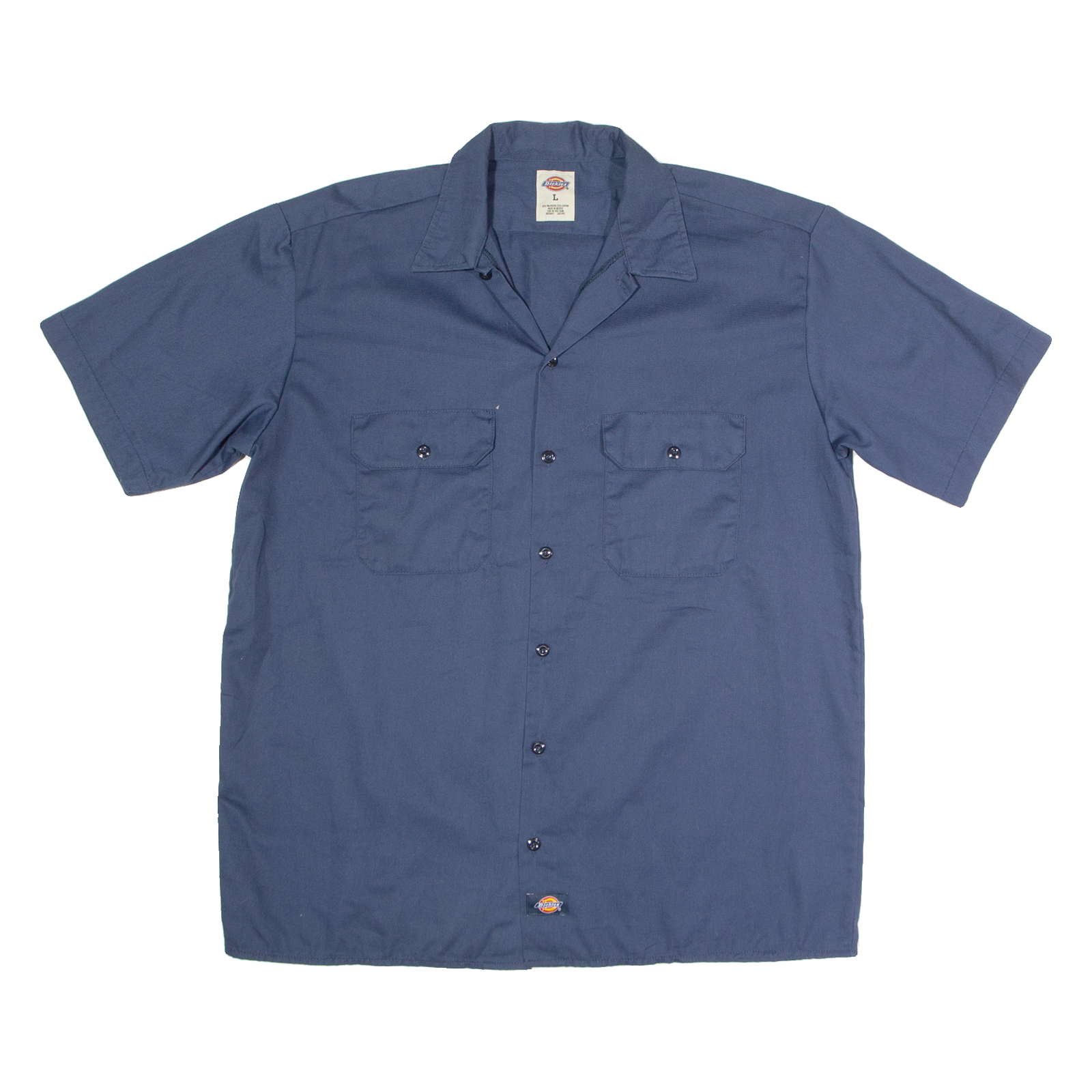 DICKIES Mens Worker Shirt Blue L Refurbished - N/A refurbished available on Cerqular