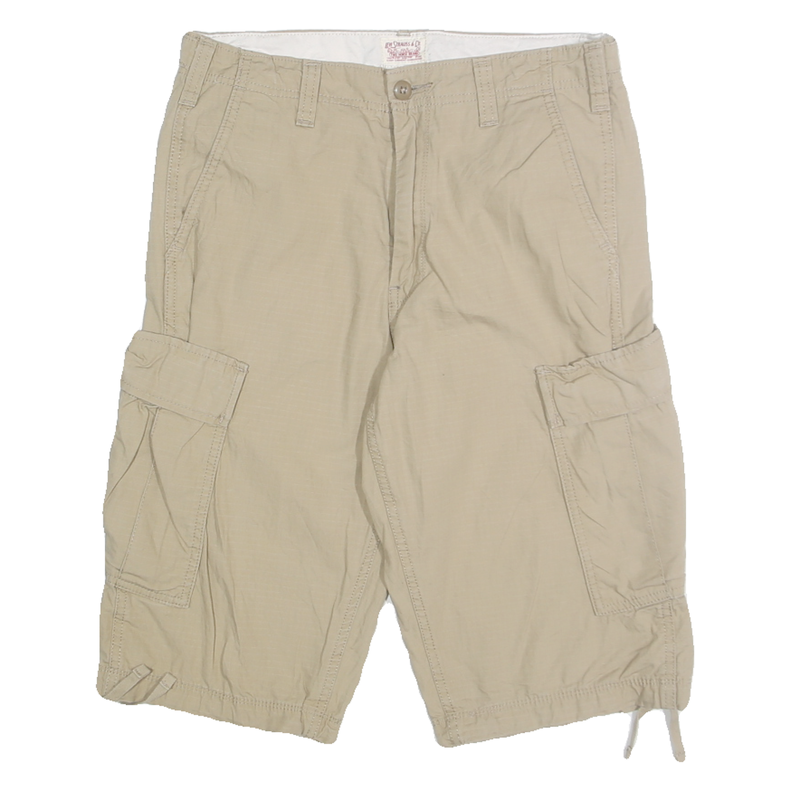 LEVI'S Mens Shorts Beige Casual Cargo M W29 Comfortable Cotton Summer Refurbished - N/A refurbished available on Cerqular