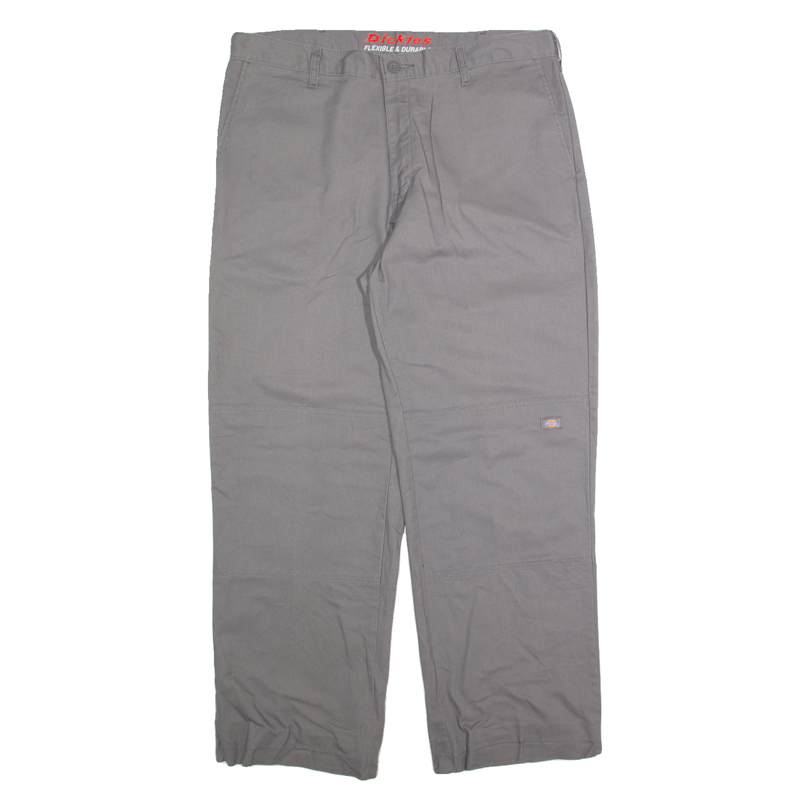 DICKIES Chino Mens Trousers Grey Regular Straight W36 L32 Refurbished - N/A refurbished available on Cerqular