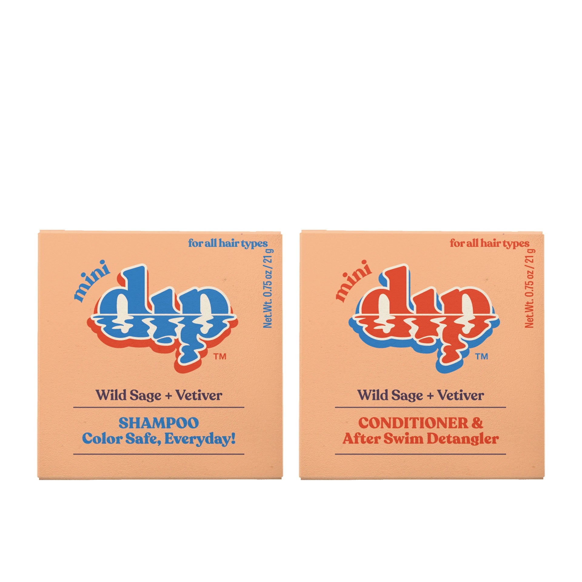 Double Dip: Wild Sage & Vetiver - Minis Refurbished - Dip Sustainable Hair Care refurbished available on Cerqular