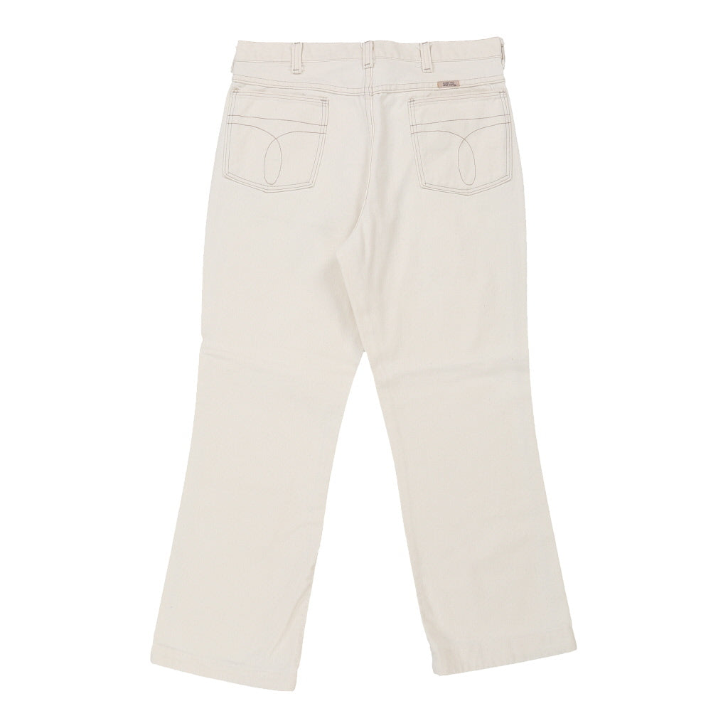 Sheplers Jeans - 34W UK 16 White Cotton Refurbished - Thrifted (note: this is a term often used to describe second- refurbished available on Cerqular