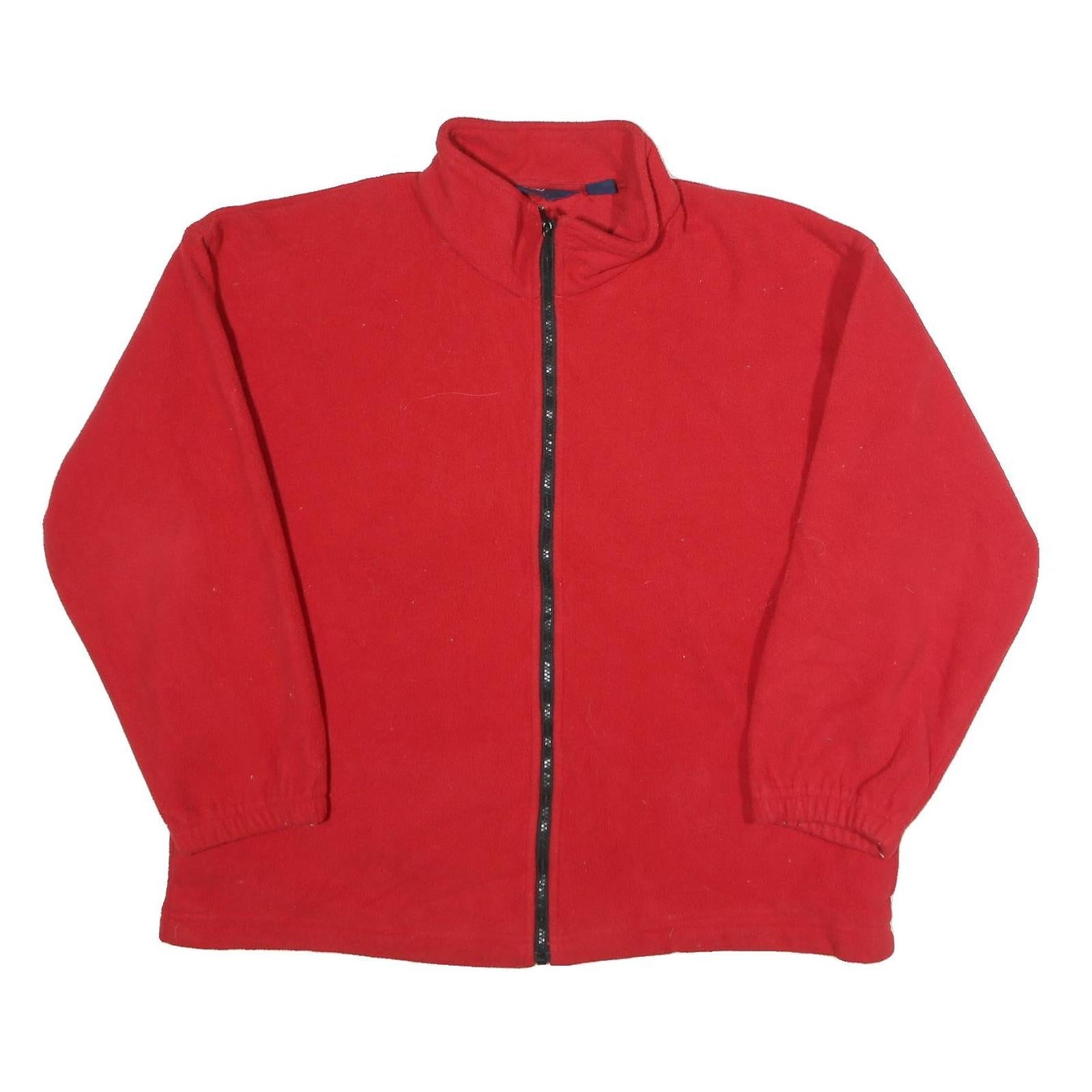 ST JOHN'S BAY Womens Red Jacket XL Polyester Plain Zip Casual Outerwear Refurbished - N/A refurbished available on Cerqular