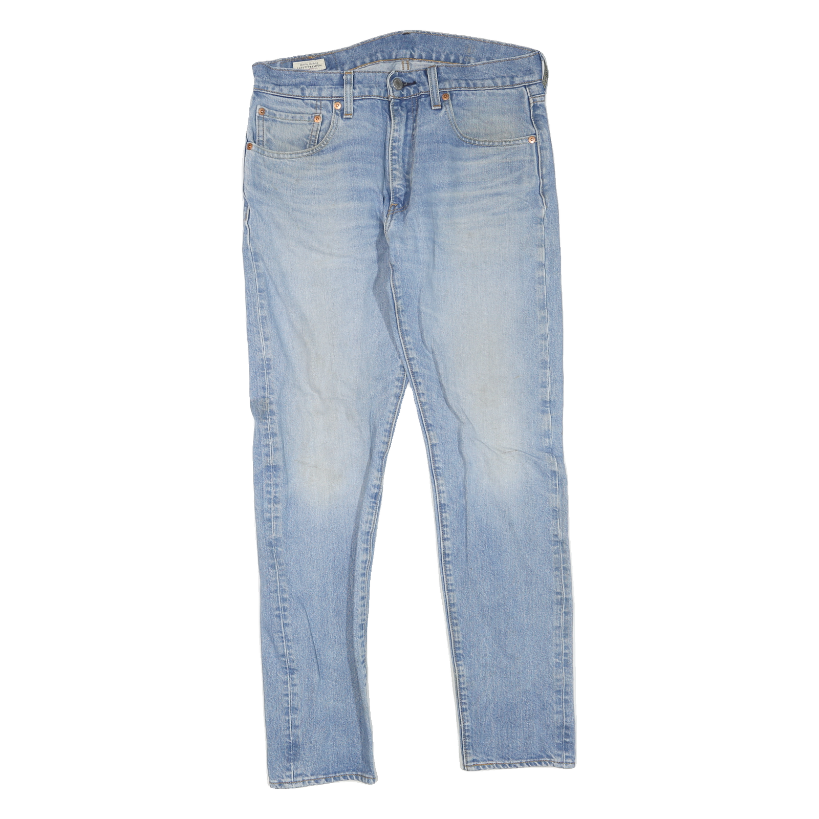 LEVI'S 512 Mens Jeans Blue Regular Slim Denim Light W32 L32 Zip Cotton Blend Refurbished - N/A refurbished available on Cerqular