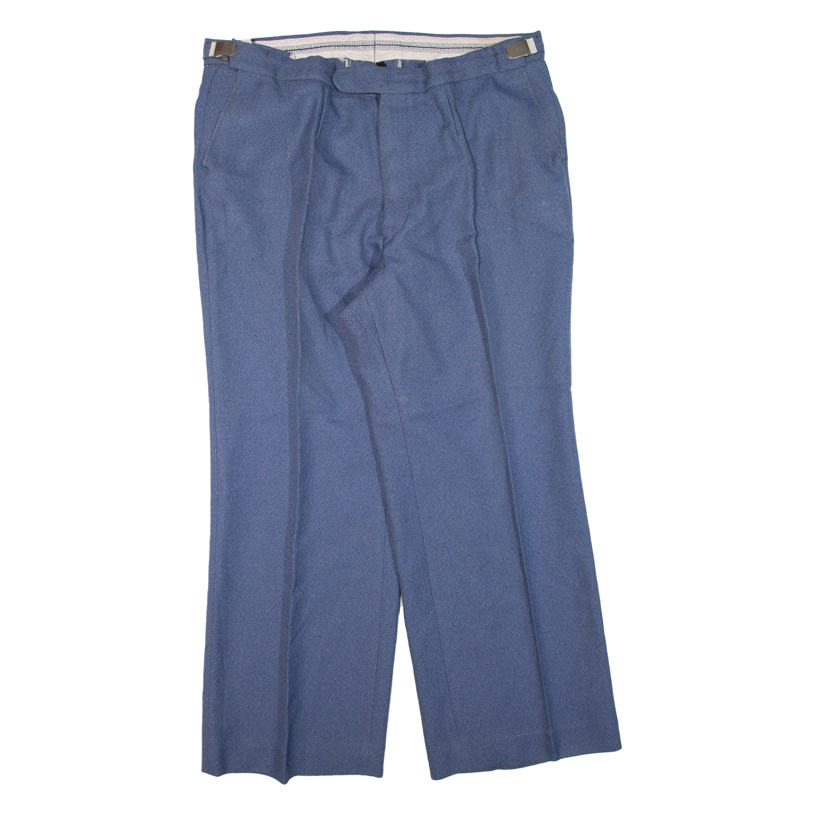 KLOPMAN Mens Trousers Blue Regular Straight 90s W34 L27 Refurbished - N/A refurbished available on Cerqular
