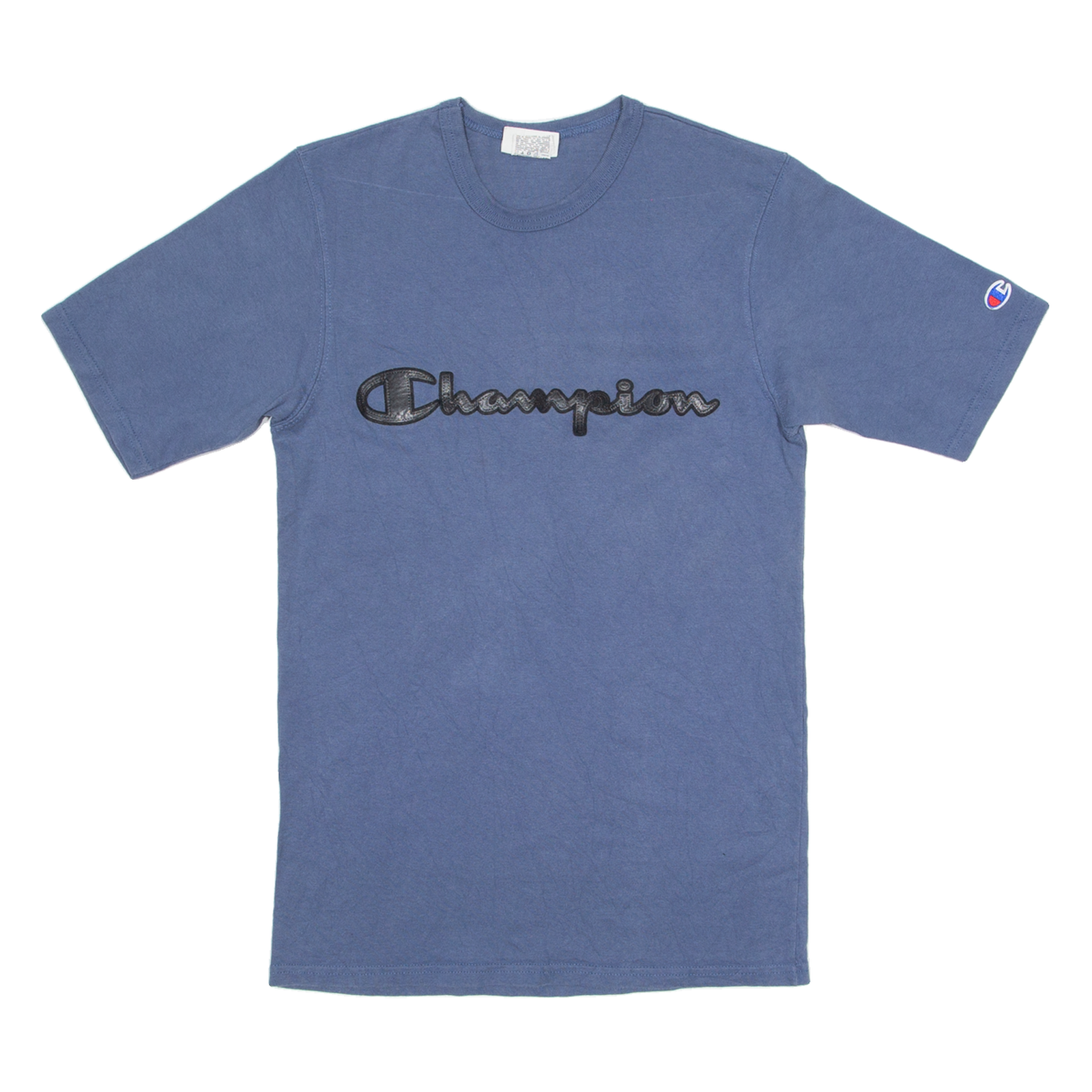 CHAMPION Mens T-Shirt Blue Crew Neck S Refurbished - N/A refurbished available on Cerqular