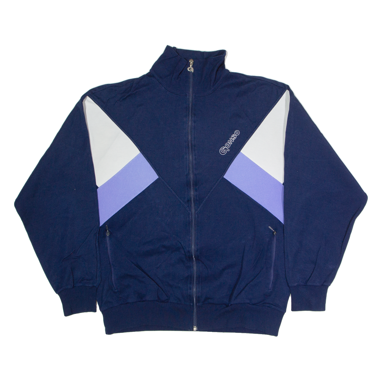 GONSO Mens Track Jacket Blue 90s M Refurbished - N/A refurbished available on Cerqular