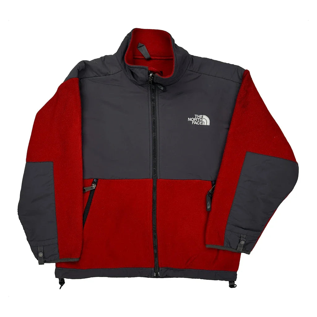 The North Face Fleece Jacket - Medium Grey Polyester Refurbished - Thrifted (note: this is a term often used to describe second- refurbished available on Cerqular