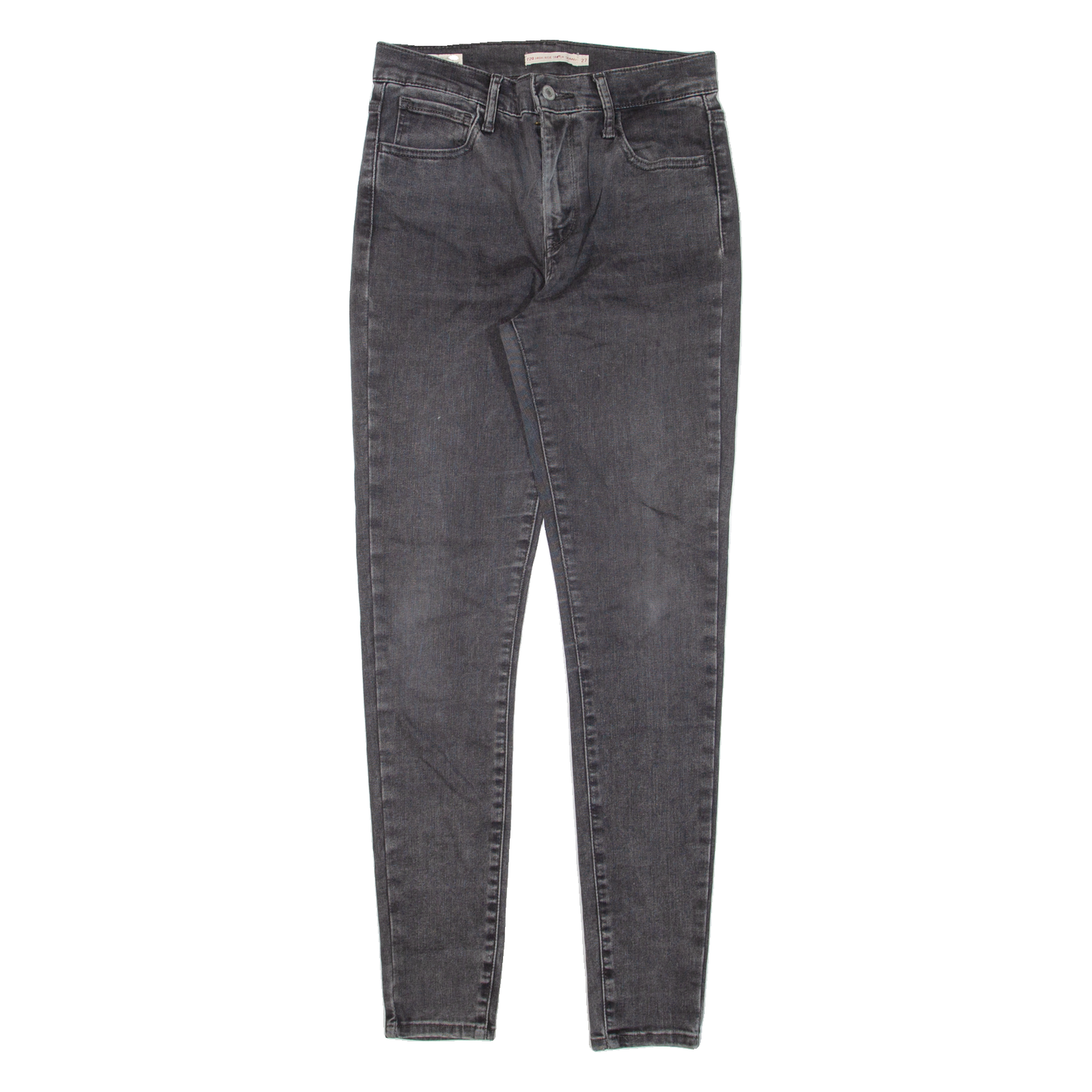 LEVI'S 720 High Rise Womens Jeans Black Slim Skinny W27 L29 Refurbished - N/A refurbished available on Cerqular