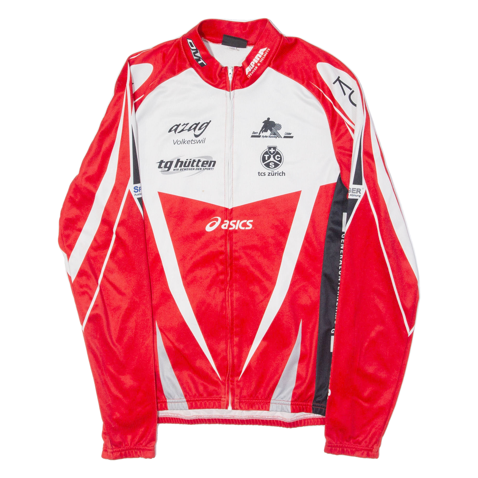 Full Zip Cycling Mens Jersey Red XS Refurbished - N/A refurbished available on Cerqular