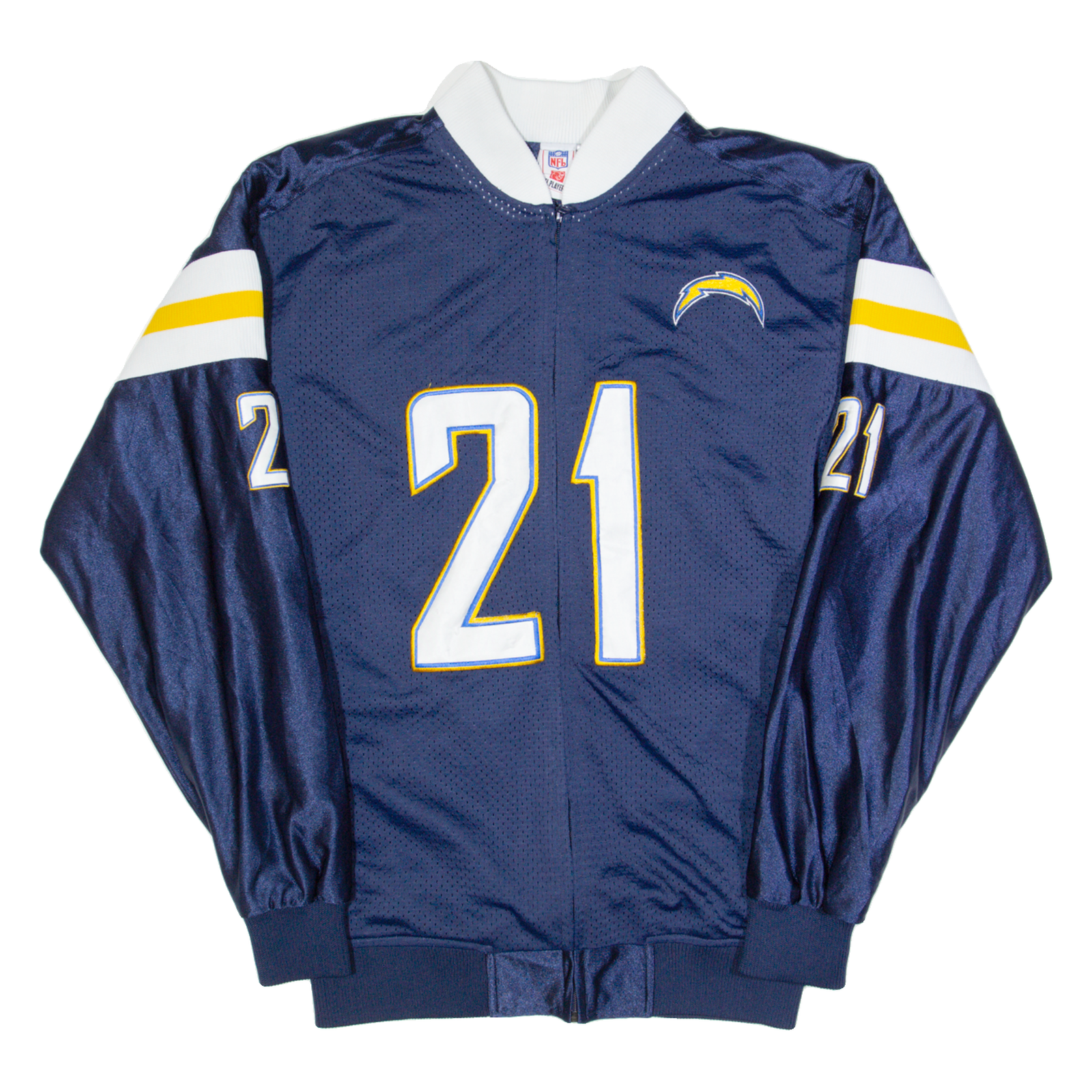NFL Las Vegas Chargers Mens Bomber Jacket Blue USA M Refurbished - N/A refurbished available on Cerqular