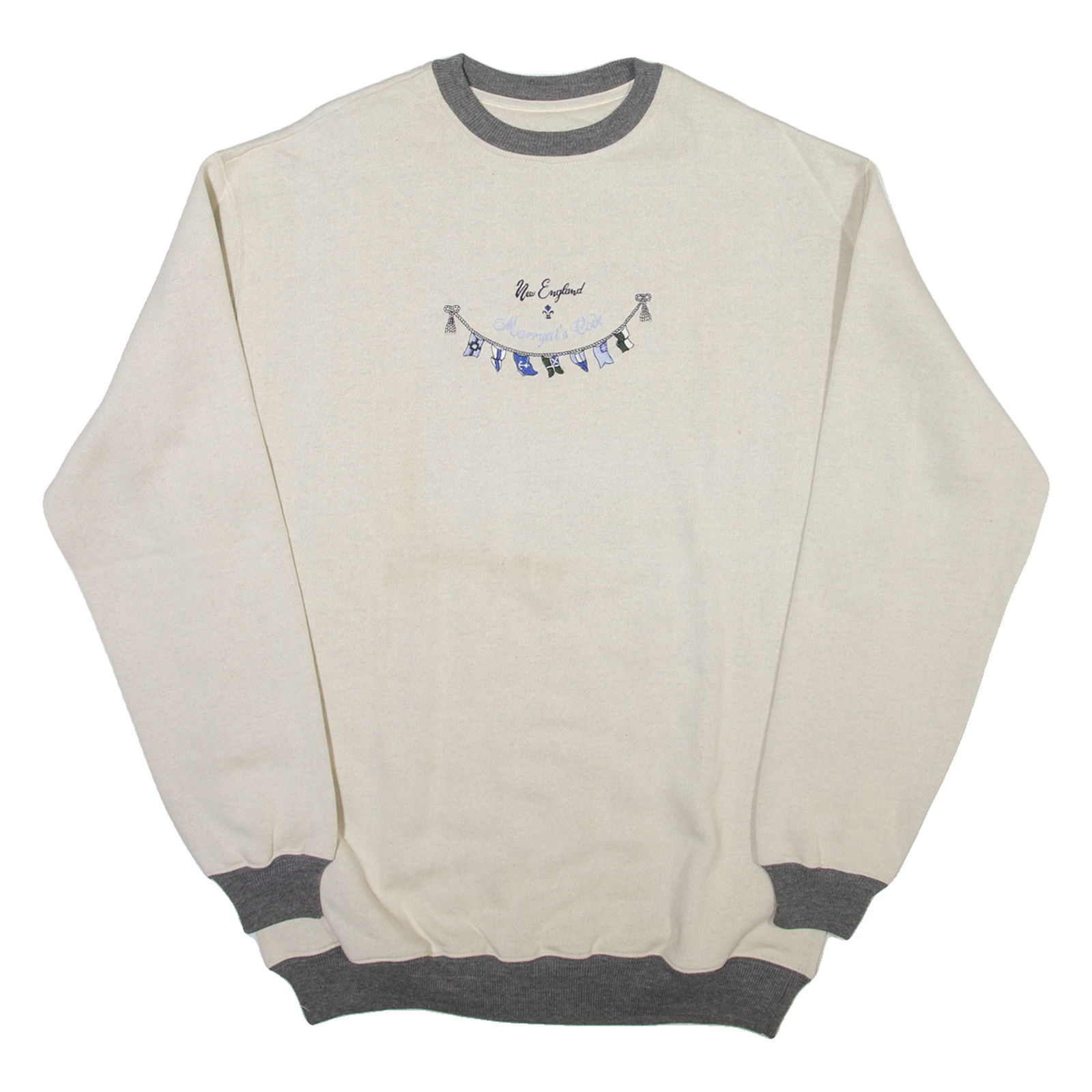 NEW ENGLAND Mens Sweatshirt Beige USA XL Refurbished - N/A refurbished available on Cerqular