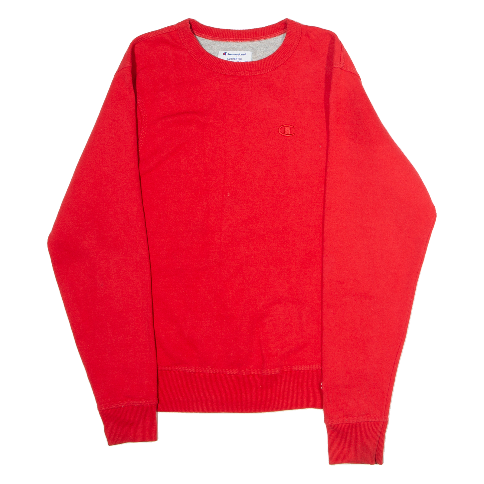 CHAMPION Mens Sweatshirt Red Crew Neck S Refurbished - N/A refurbished available on Cerqular