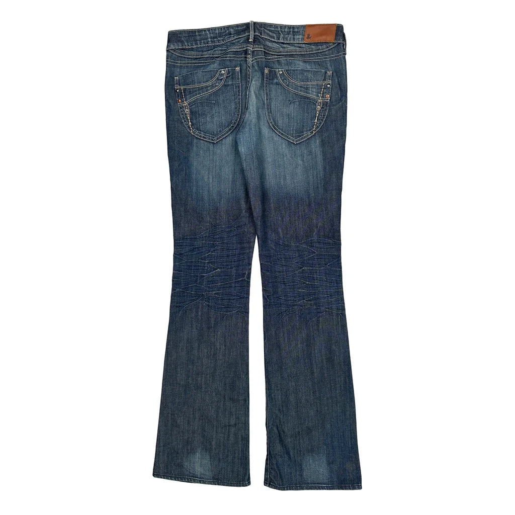 Buy H&M Boot Cut Jeans - 34W UK 12 Dark Wash Denim Refurbished - $12.18 H&M Boot Cut Jeans - 34W UK 12 Dark Wash Denim Refurbished - Thrifted (note: this is a term often used to describe second- refurbished available on Cerqular