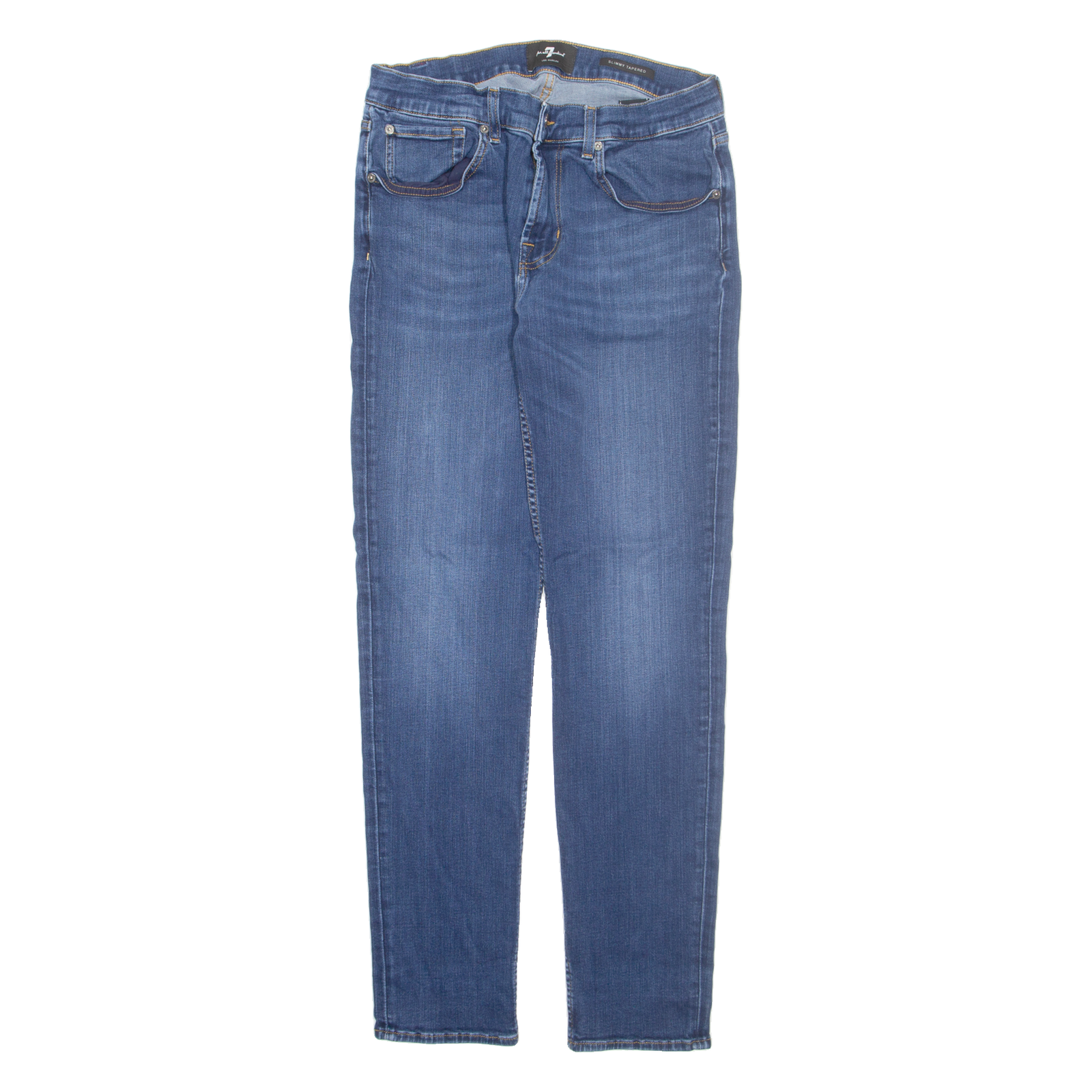 7 FOR ALL MANKIND Womens Jeans Blue Slim Tapered W28 L31 Refurbished - N/A refurbished available on Cerqular