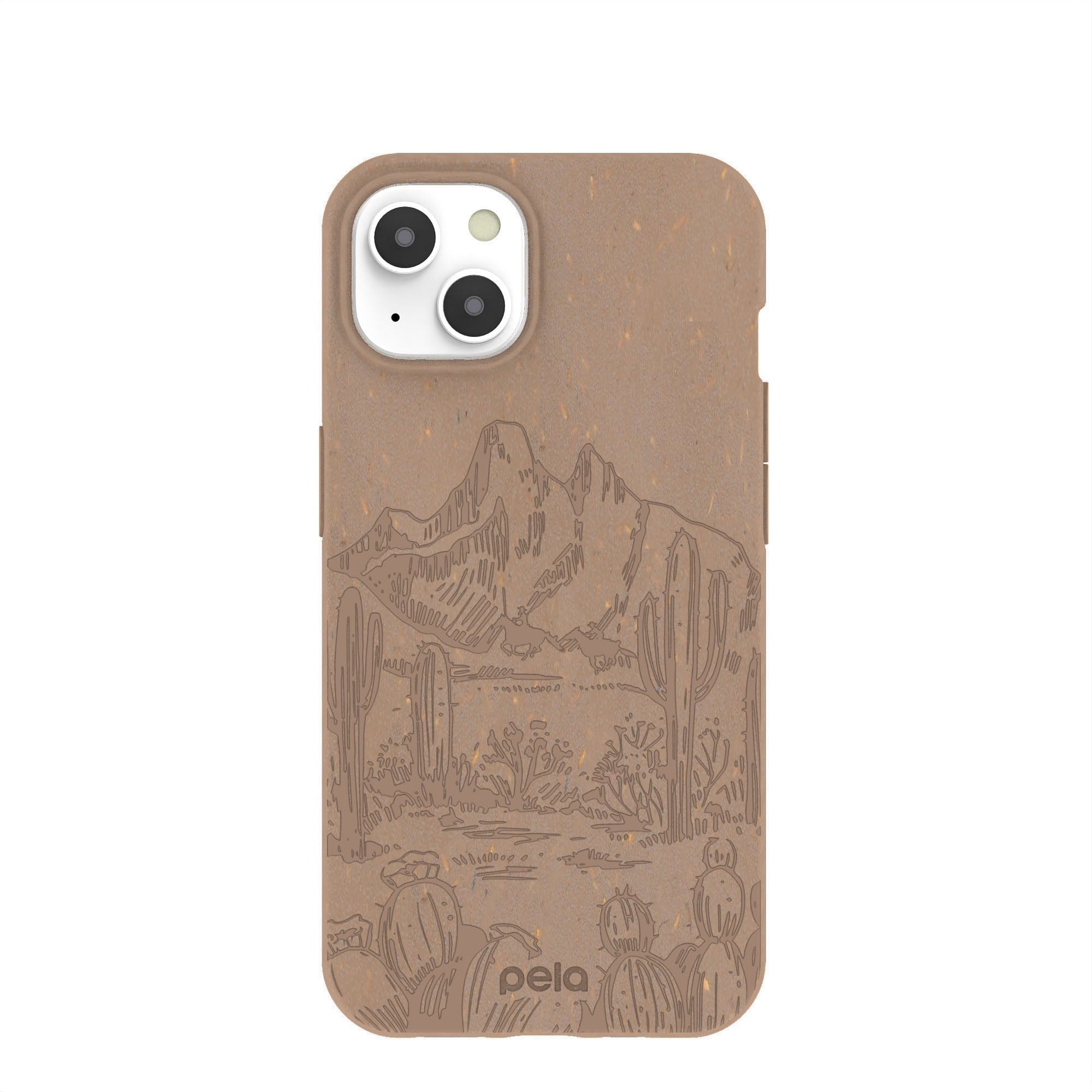 Chocolate Brown Desert Run iPhone 13 Case Refurbished - Pela Case refurbished available on Cerqular
