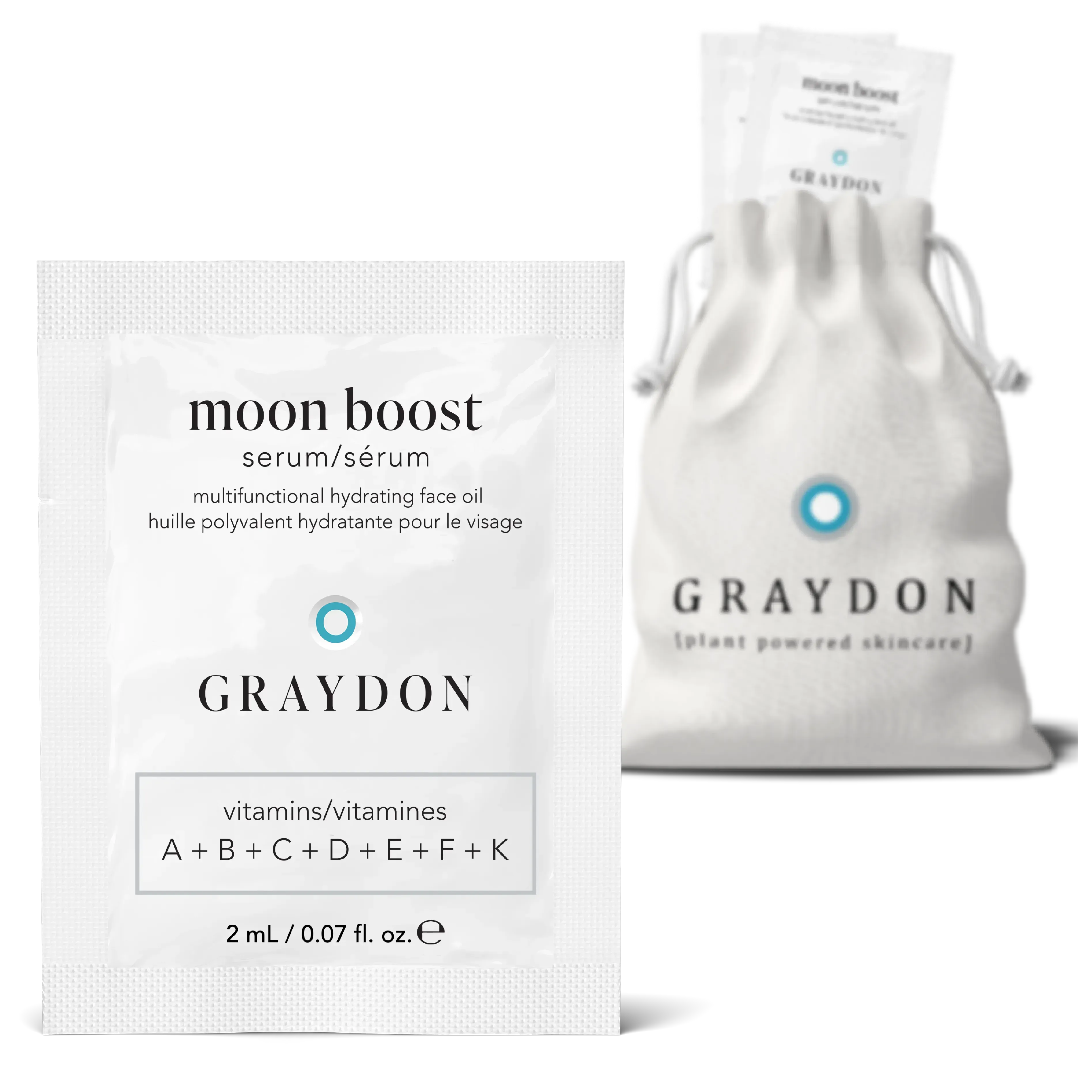 moon boost mini shots | Size: Moon Boost Mini Shots - 30 mL Refurbished - Graydon Skincare refurbished available on Cerqular