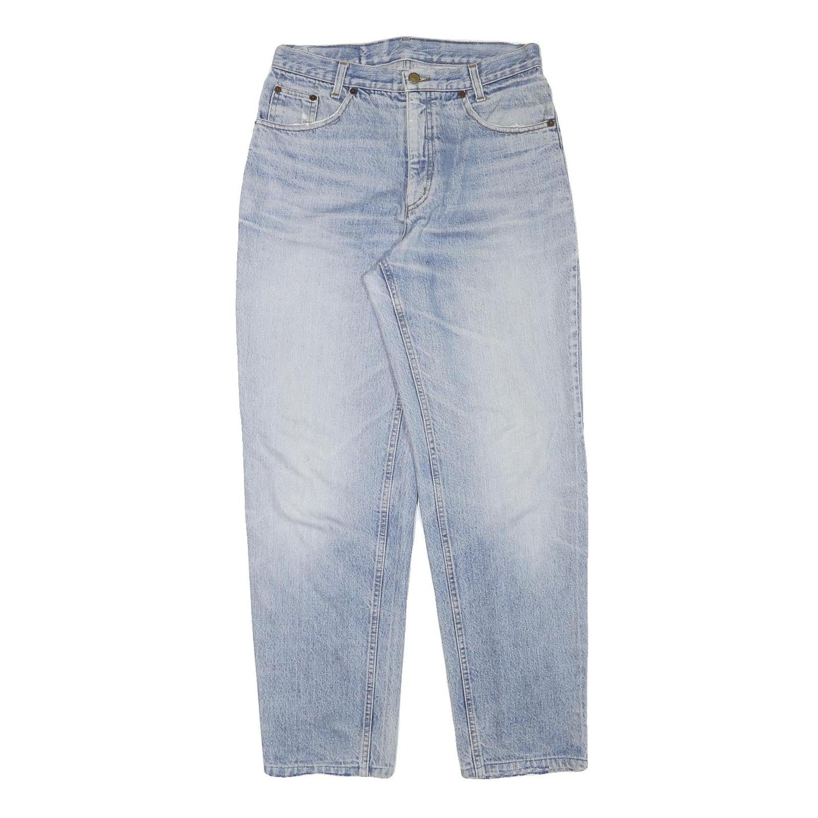 OUTSIDER Womens Relaxed Blue Denim Light Jeans W29 L30 Casual Cotton Blend Zip Refurbished - N/A refurbished available on Cerqular
