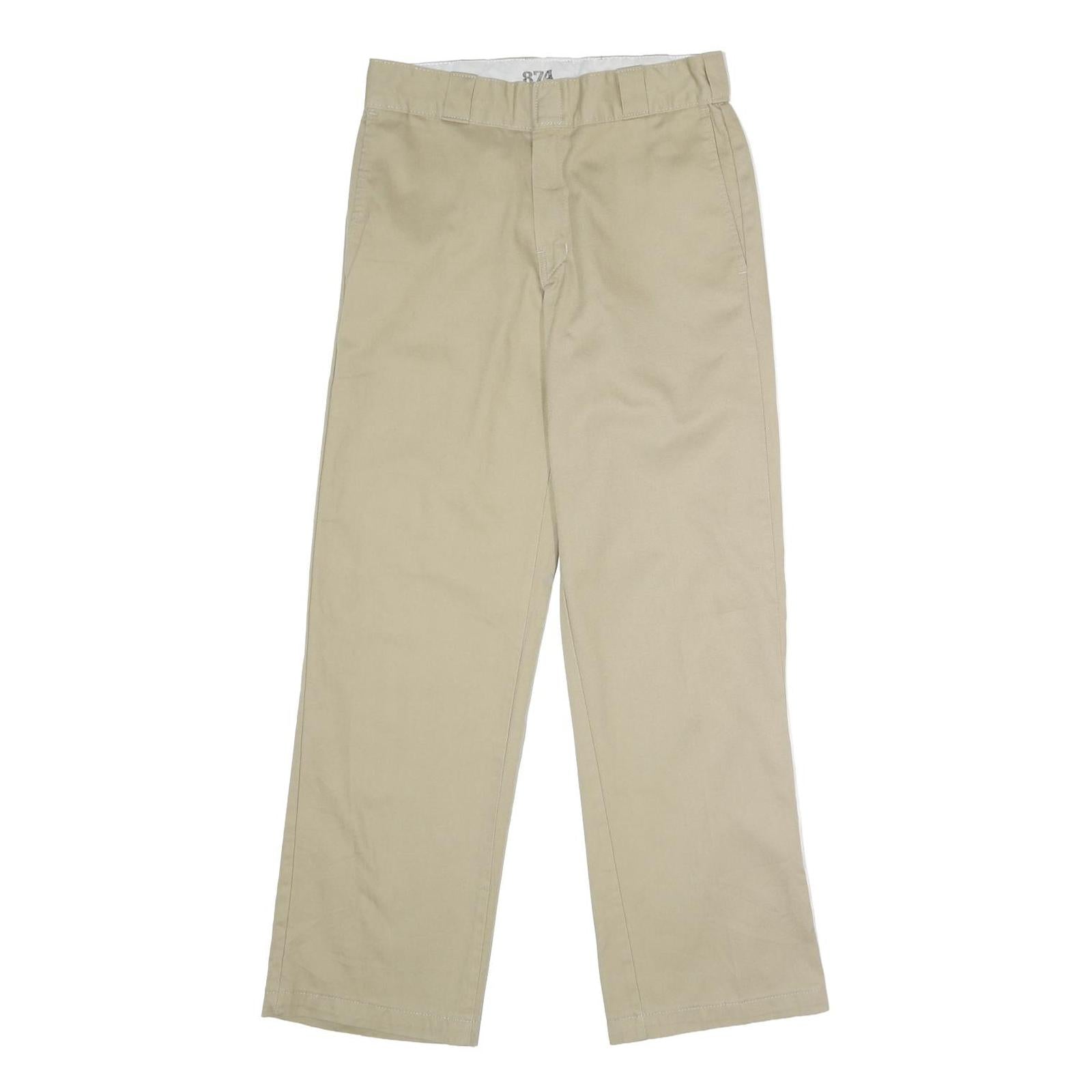 DICKIES Mens Polyester Blend Beige Classic Straight Trousers W30 L30 Workwear Refurbished - N/A refurbished available on Cerqular