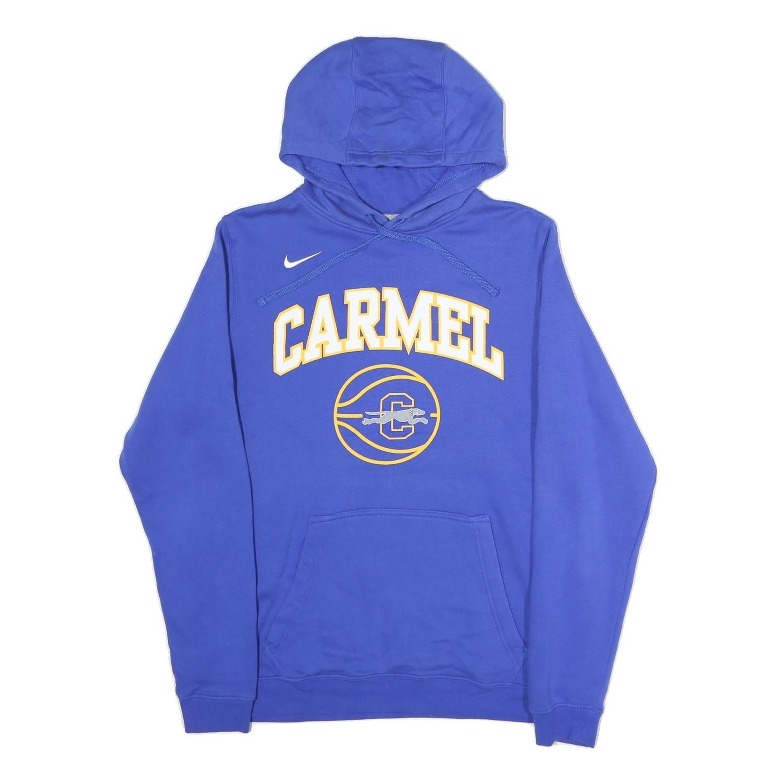 NIKE Mens Blue Carmel Basketball Pullover Hoodie M Cotton Sports Sweatshirt Refurbished - N/A refurbished available on Cerqular
