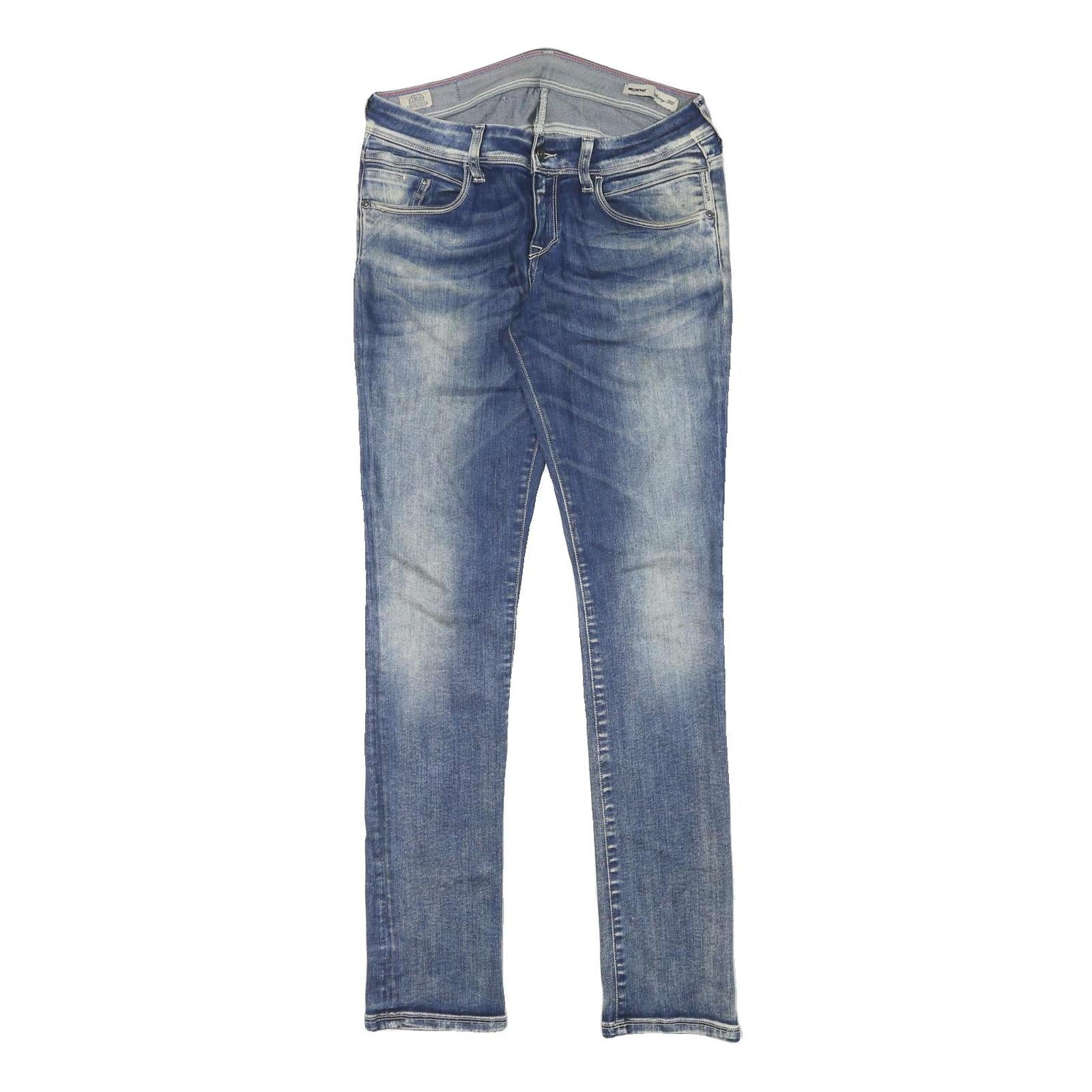MELTIN POT Womens Slim Blue Denim Light Wash Jeans W29 L31 Stylish Zip Closure Refurbished - N/A refurbished available on Cerqular