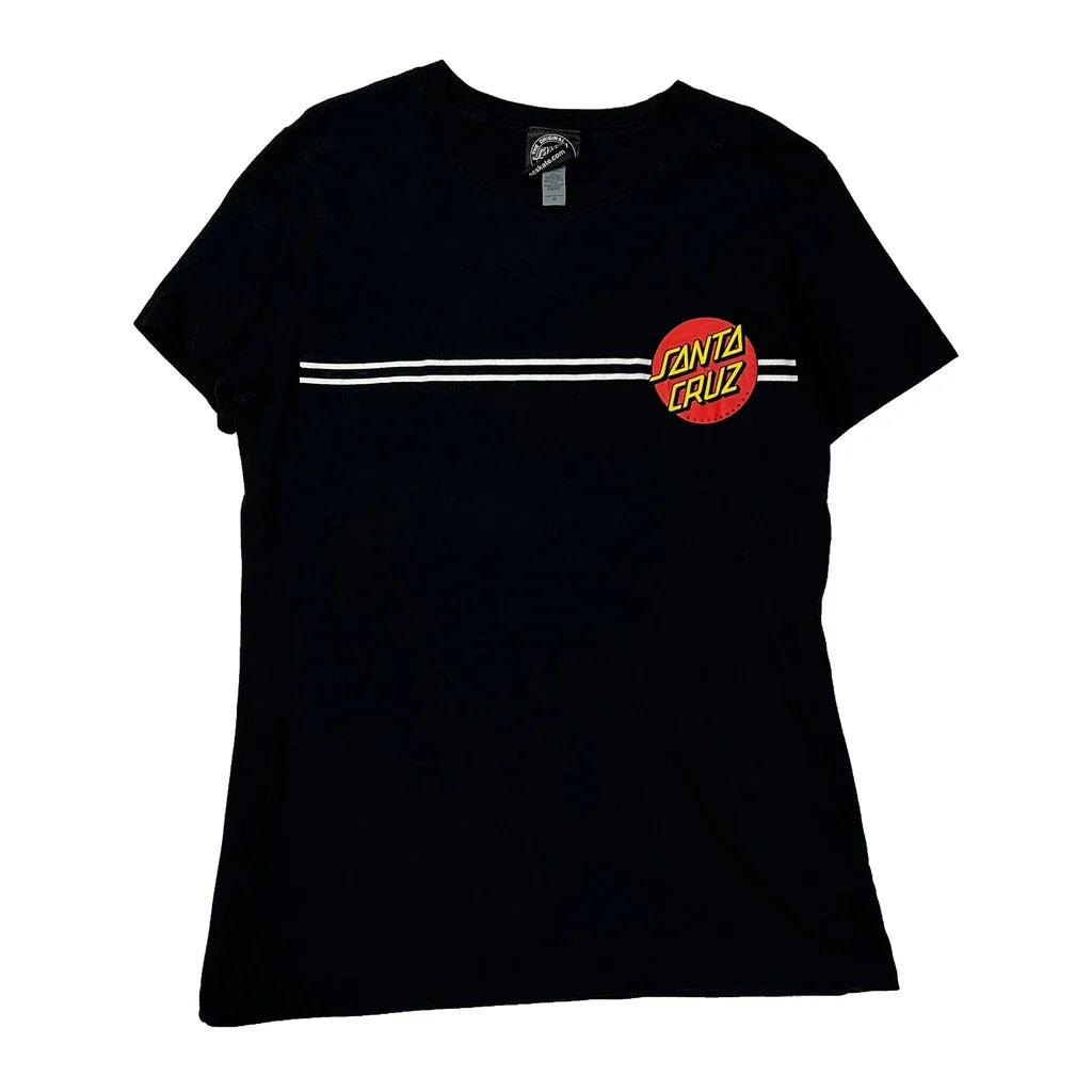 Buy Santa Cruz Graphic T-Shirt - Medium Black Cotton Refurbished - $29.47 Santa Cruz Graphic T-Shirt - Medium Black Cotton Refurbished - Thrifted (note: this is a term often used to describe second- refurbished available on Cerqular