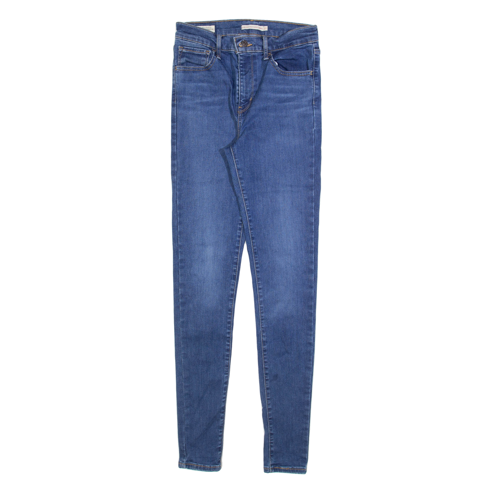 LEVI'S 720 High Rise Big E Womens Jeans Blue Slim Skinny W27 L32 Refurbished - N/A refurbished available on Cerqular