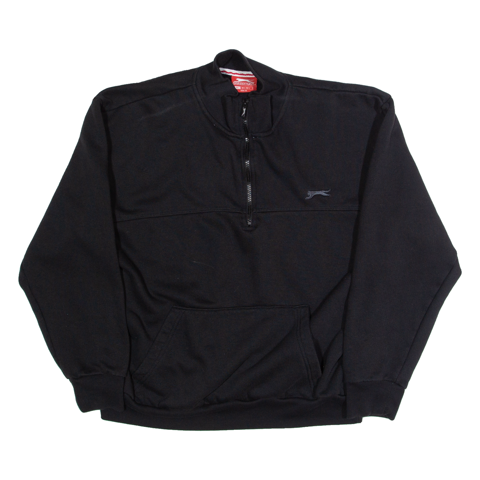 SLAZENGER Womens Sweatshirt Black 1/4 Zip L Refurbished - N/A refurbished available on Cerqular
