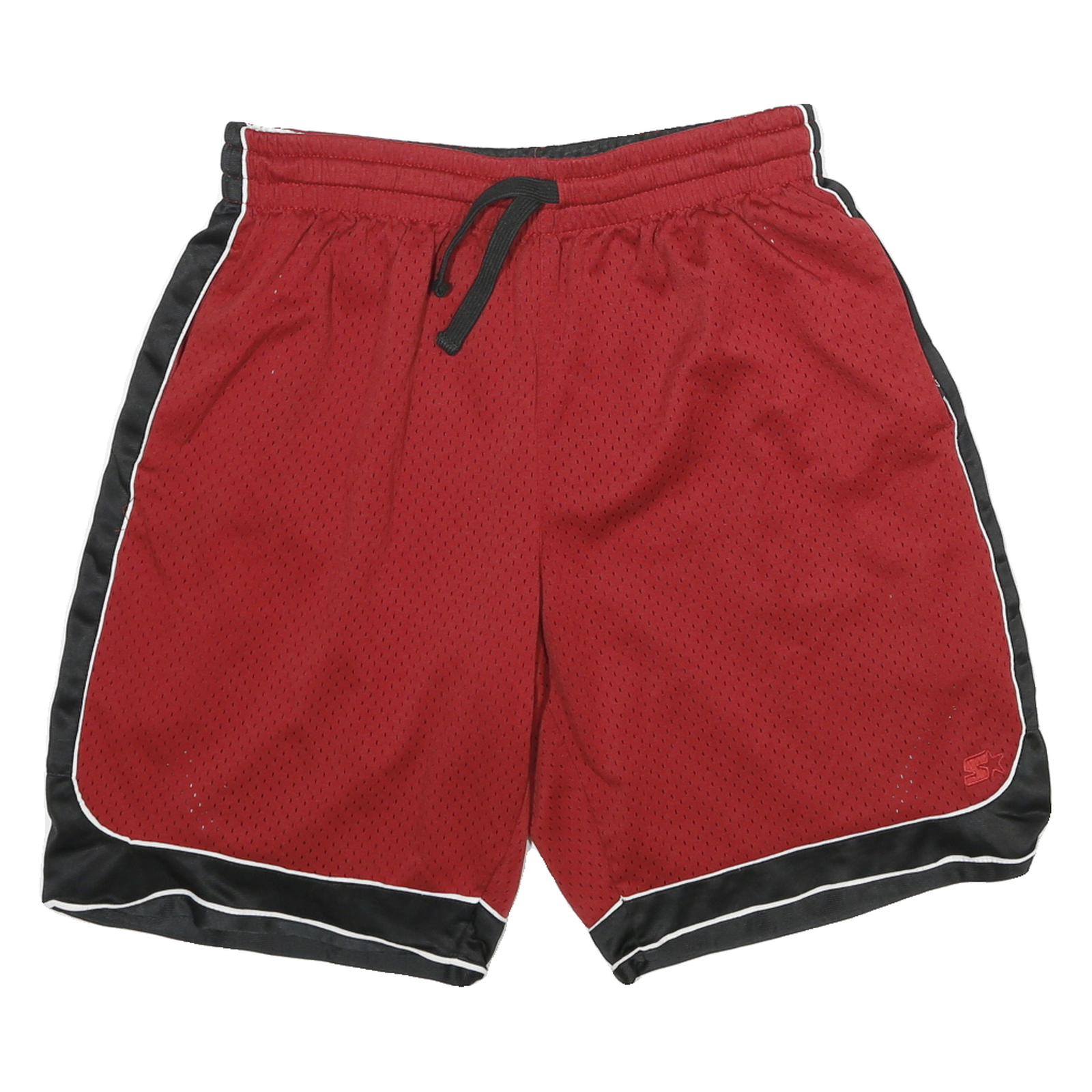 STARTER Mens Red & Black Casual Shorts M W28 Mesh Drawstring Athletic Wear Refurbished - N/A refurbished available on Cerqular