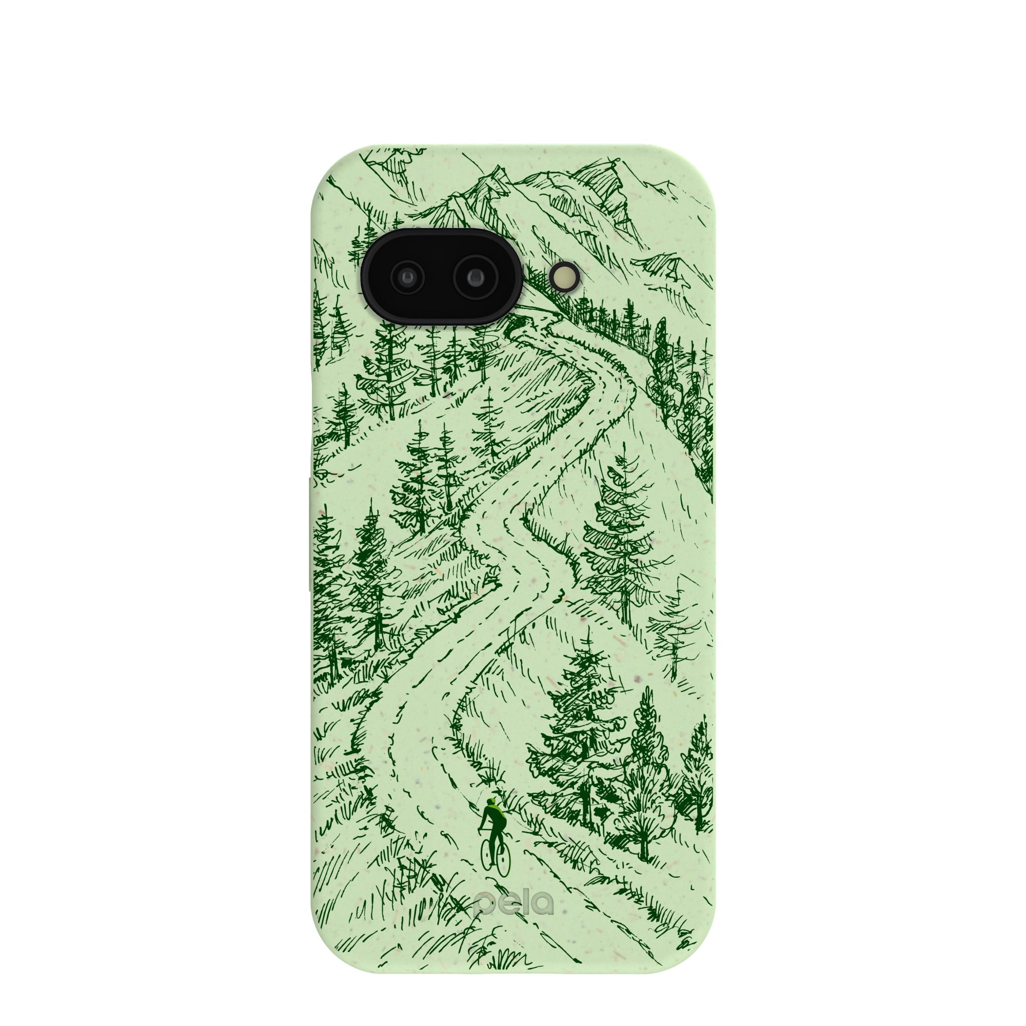 Buy Sage Green Into the Mountains Google Pixel 9a Case Refurbished - $65.00 Sage Green Into the Mountains Google Pixel 9a Case Refurbished - Pela Case refurbished available on Cerqular