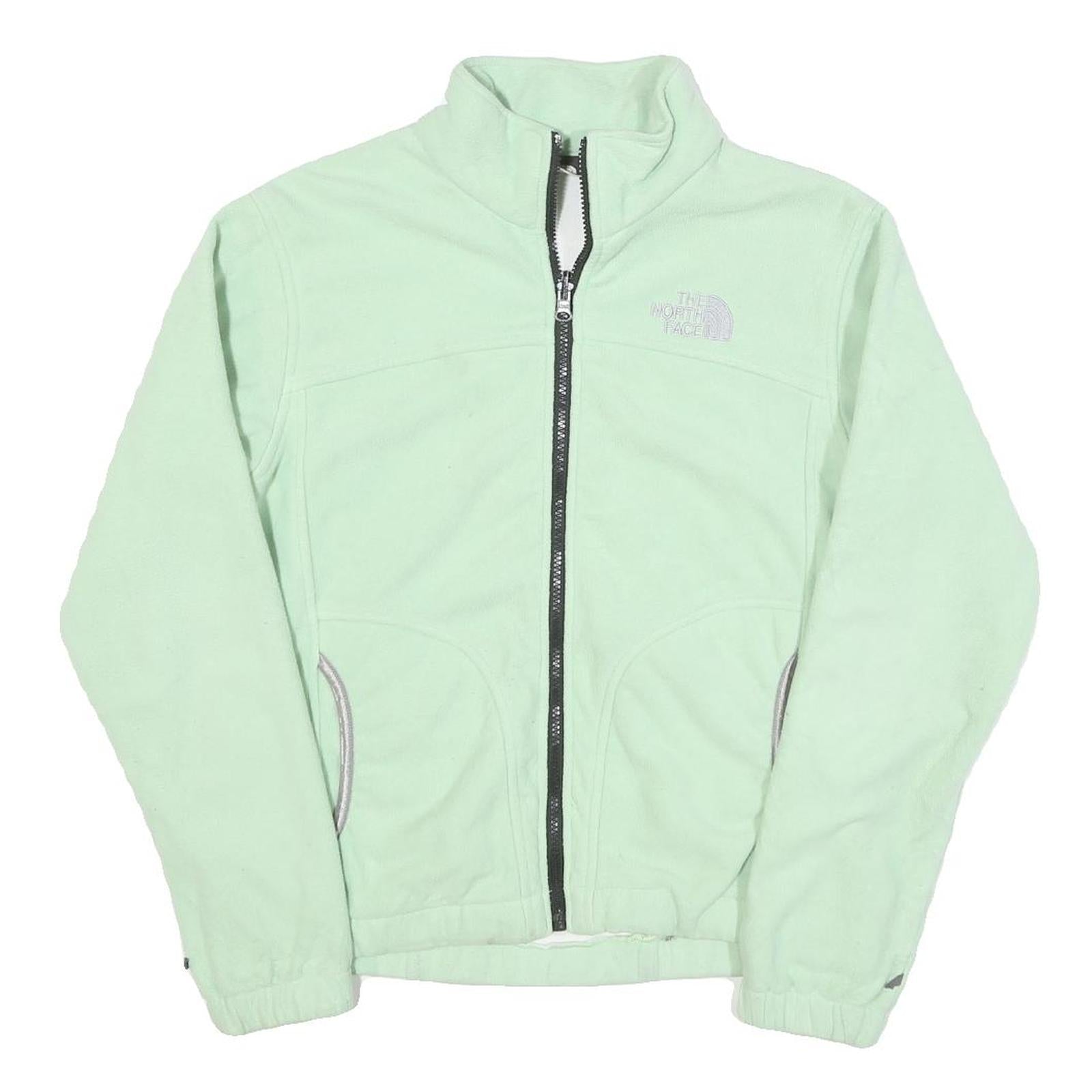THE NORTH FACE Womens Mint Green Fleece Jacket S Polyester Blend Zip Casual Refurbished - N/A refurbished available on Cerqular