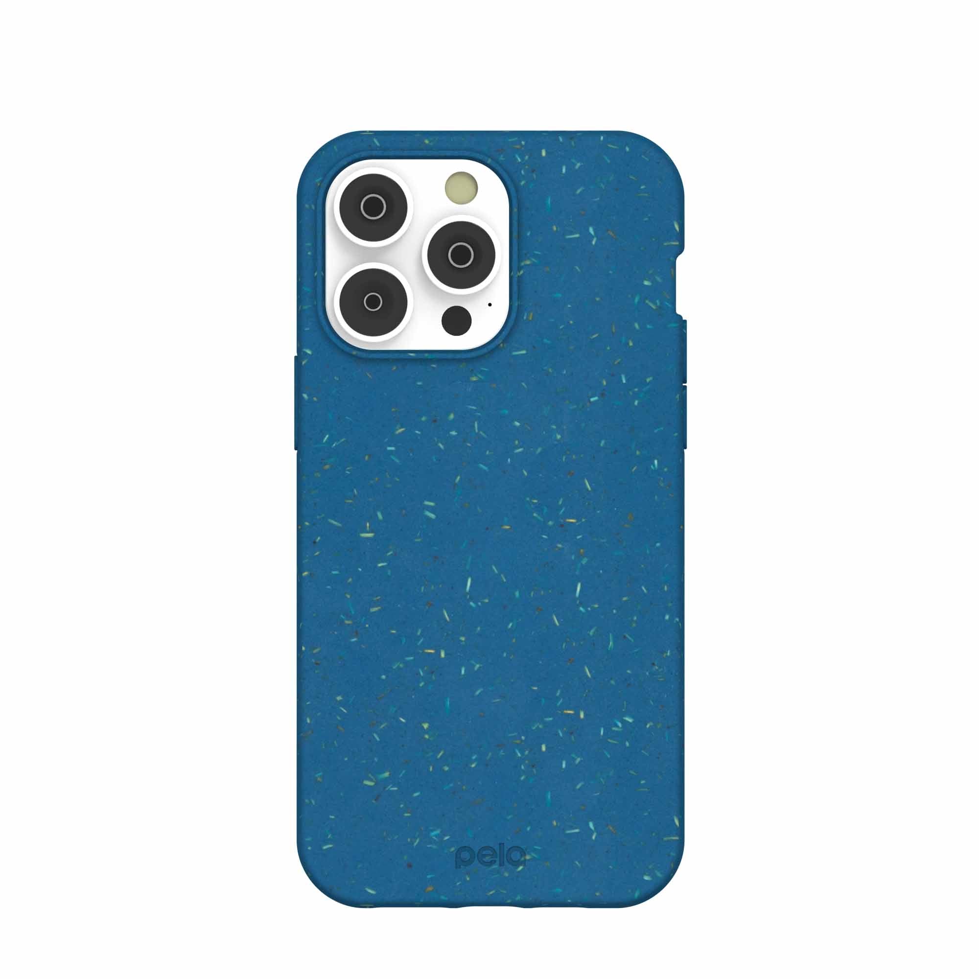 Stormy Blue iPhone 14 Pro Max Case Refurbished - Pela Case refurbished available on Cerqular