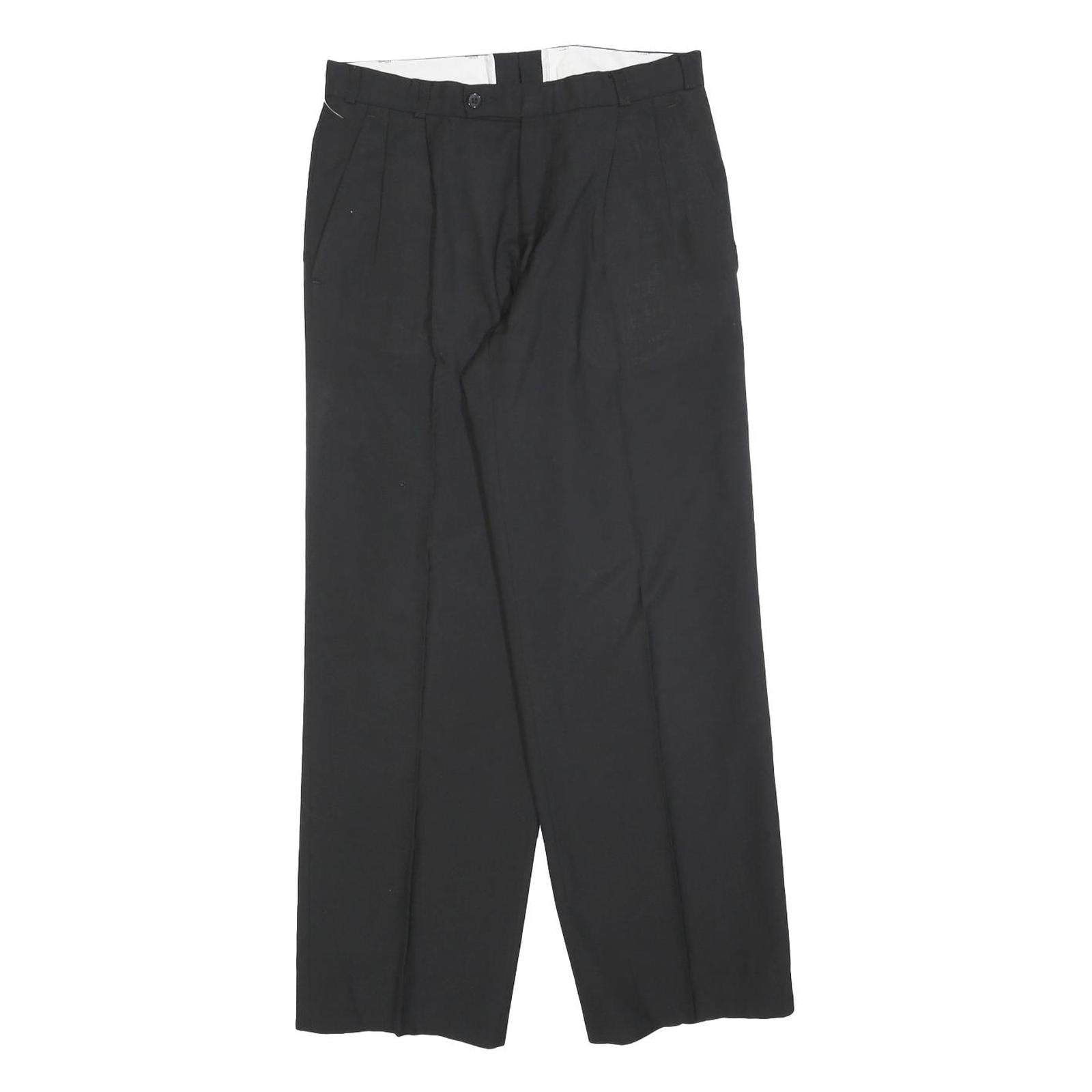 Buy Womens Black Regular Fit Straight Leg Trousers W28 L28 Classic Zip Closure Refurbished - $23.39 Womens Black Regular Fit Straight Leg Trousers W28 L28 Classic Zip Closure Refurbished - N/A refurbished available on Cerqular