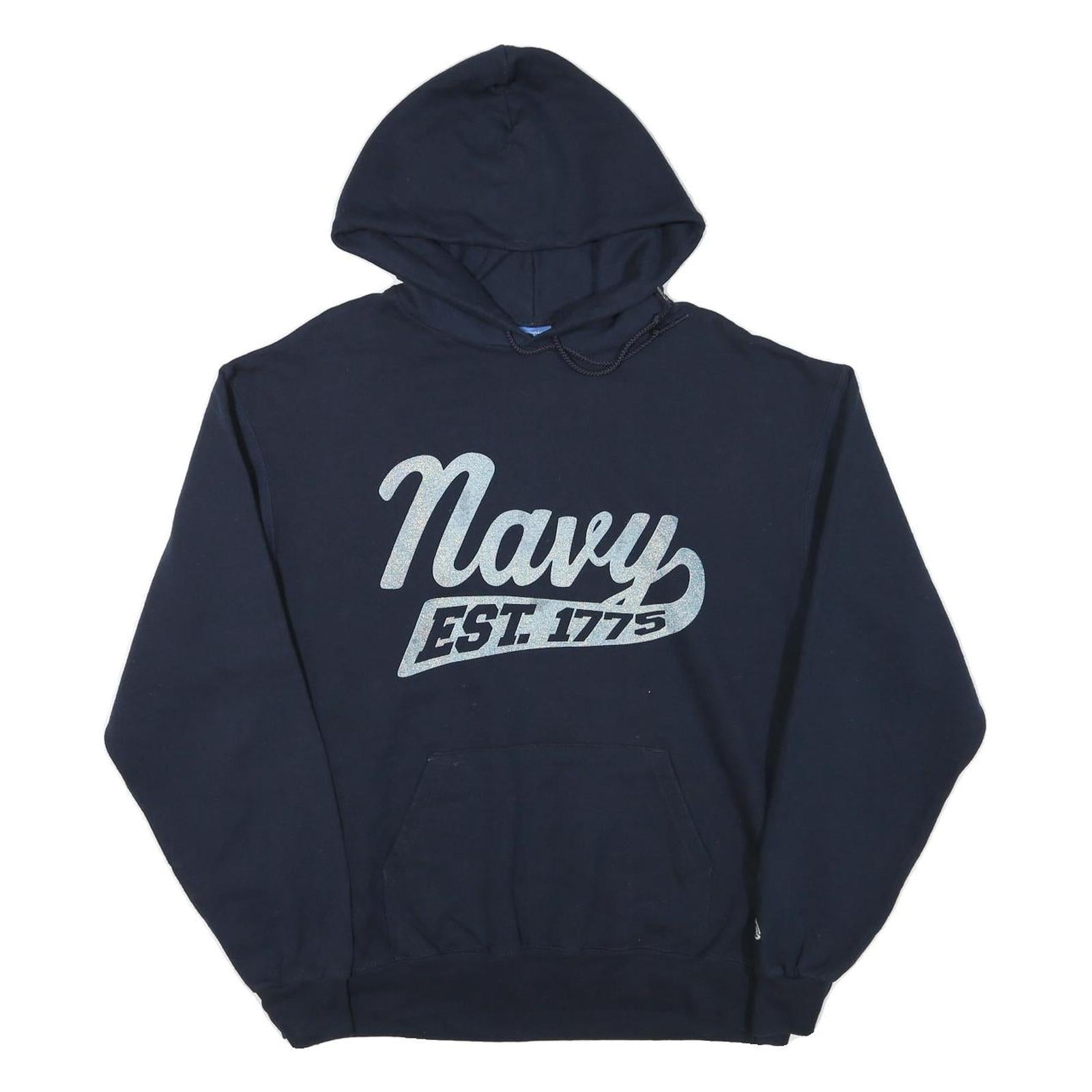 CHAMPION Mens Navy Hoodie L Cotton Blend Pullover Casual Sweatshirt Refurbished - N/A refurbished available on Cerqular