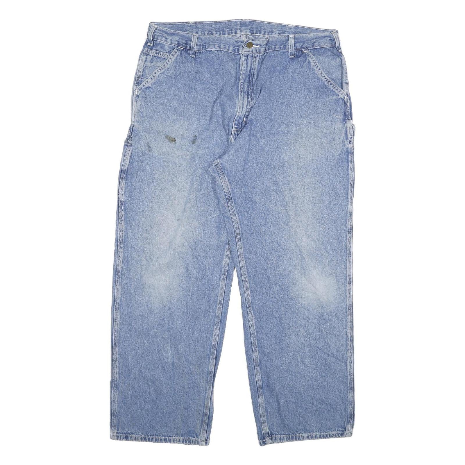 CARHARTT Mens Jeans Blue Relaxed Straight Denim Medium W38 L30 Workwear Utility Refurbished - N/A refurbished available on Cerqular