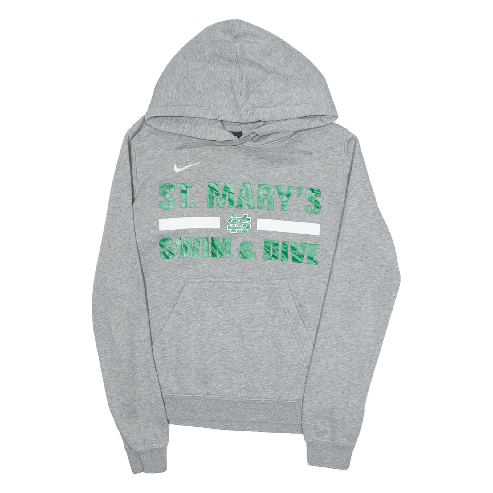 NIKE ST Marys Swim & Dive Mens Grey Hoodie USA M Refurbished - N/A refurbished available on Cerqular
