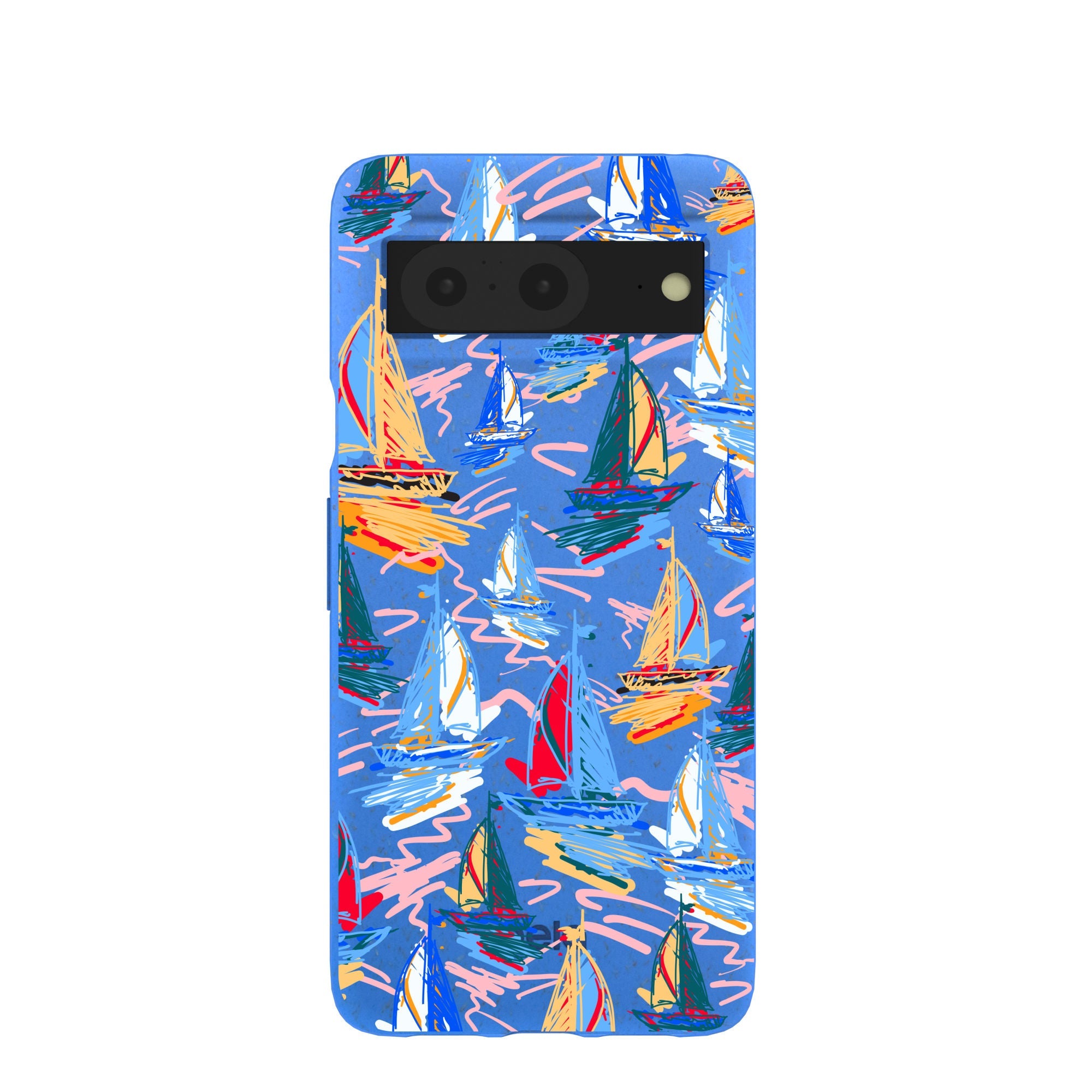 Electric Blue Dockside Dreams Google Pixel 8 Case Refurbished - Pela Case refurbished available on Cerqular