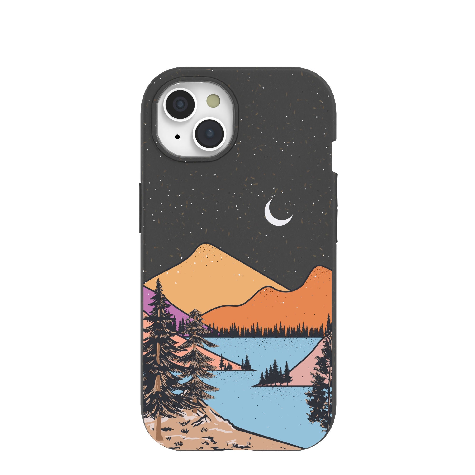 Black Night Trails iPhone 15 Case Refurbished - Pela Case refurbished available on Cerqular