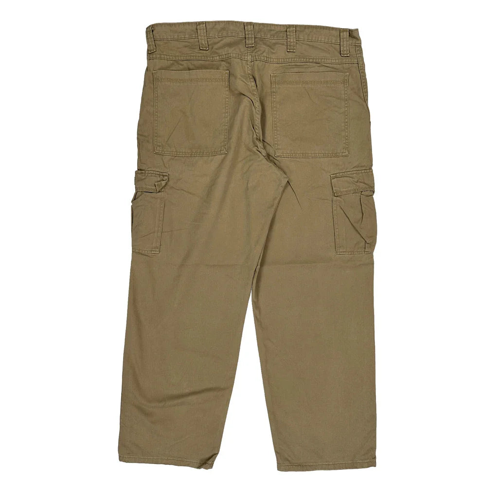 Buy Wrangler Cargo Trousers - 38W 30L Khaki Cotton Refurbished - $44.21 Wrangler Cargo Trousers - 38W 30L Khaki Cotton Refurbished - Thrifted (note: this is a term often used to describe second- refurbished available on Cerqular