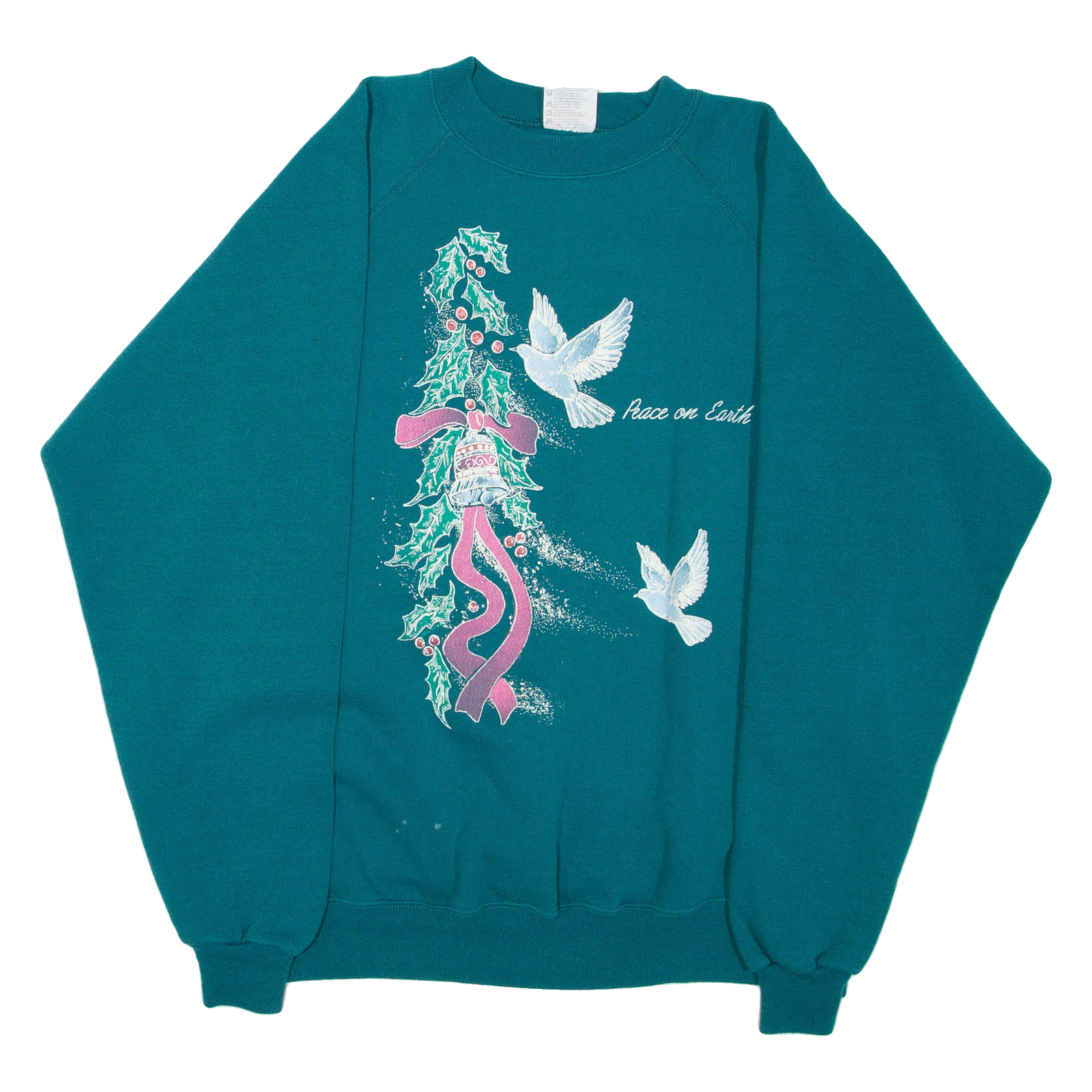 HANES ACTIVEWEAR Womens Sweatshirt Green Crew Neck XL Refurbished - N/A refurbished available on Cerqular