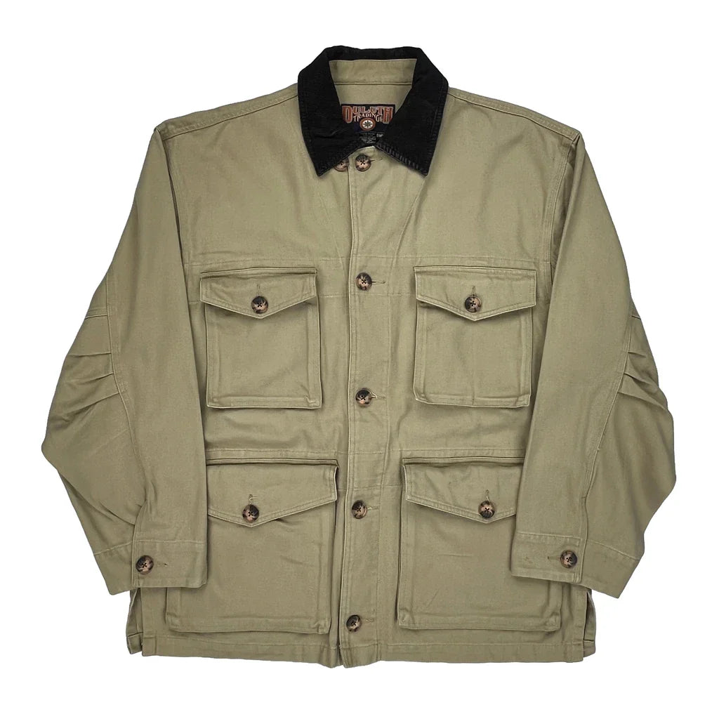 Duluth Jacket - Large Black Cotton Refurbished - Thrifted (note: this is a term often used to describe second- refurbished available on Cerqular