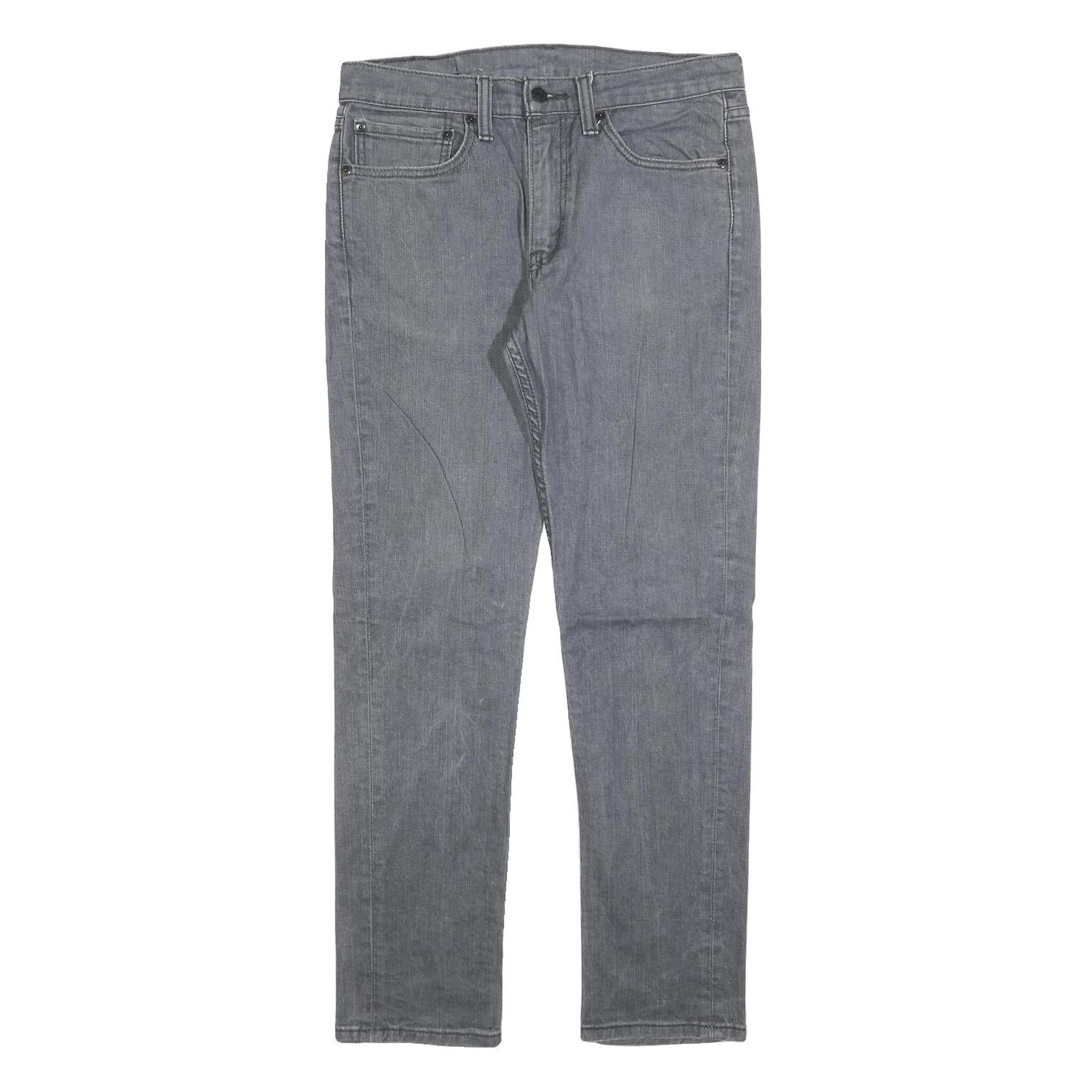 LEVI'S 511 Slim Mens Jeans Grey Slim Skinny Denim Raw W34 L32 Zip Cotton Blend Refurbished - N/A refurbished available on Cerqular