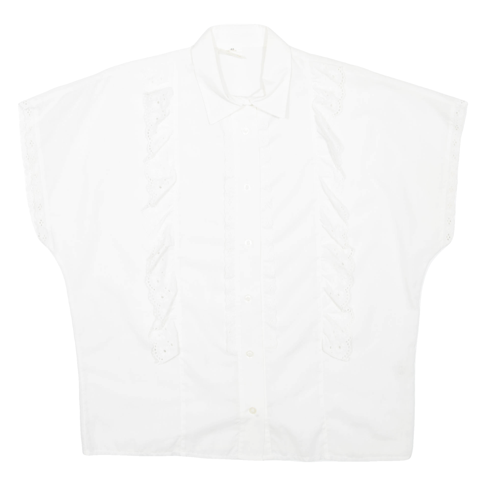 Womens Shirt White Collared L Refurbished - N/A refurbished available on Cerqular